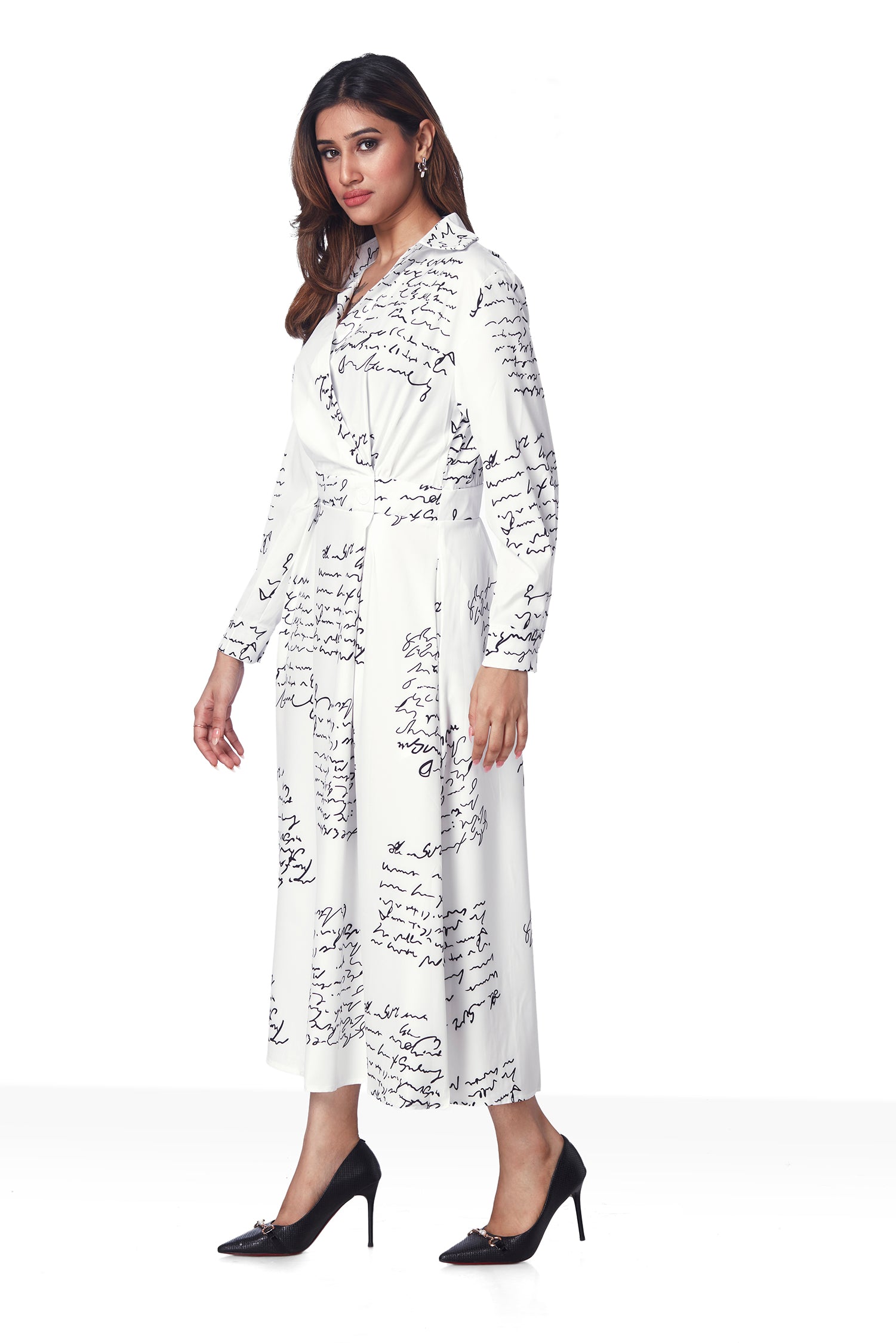 Script Print Dress image 4