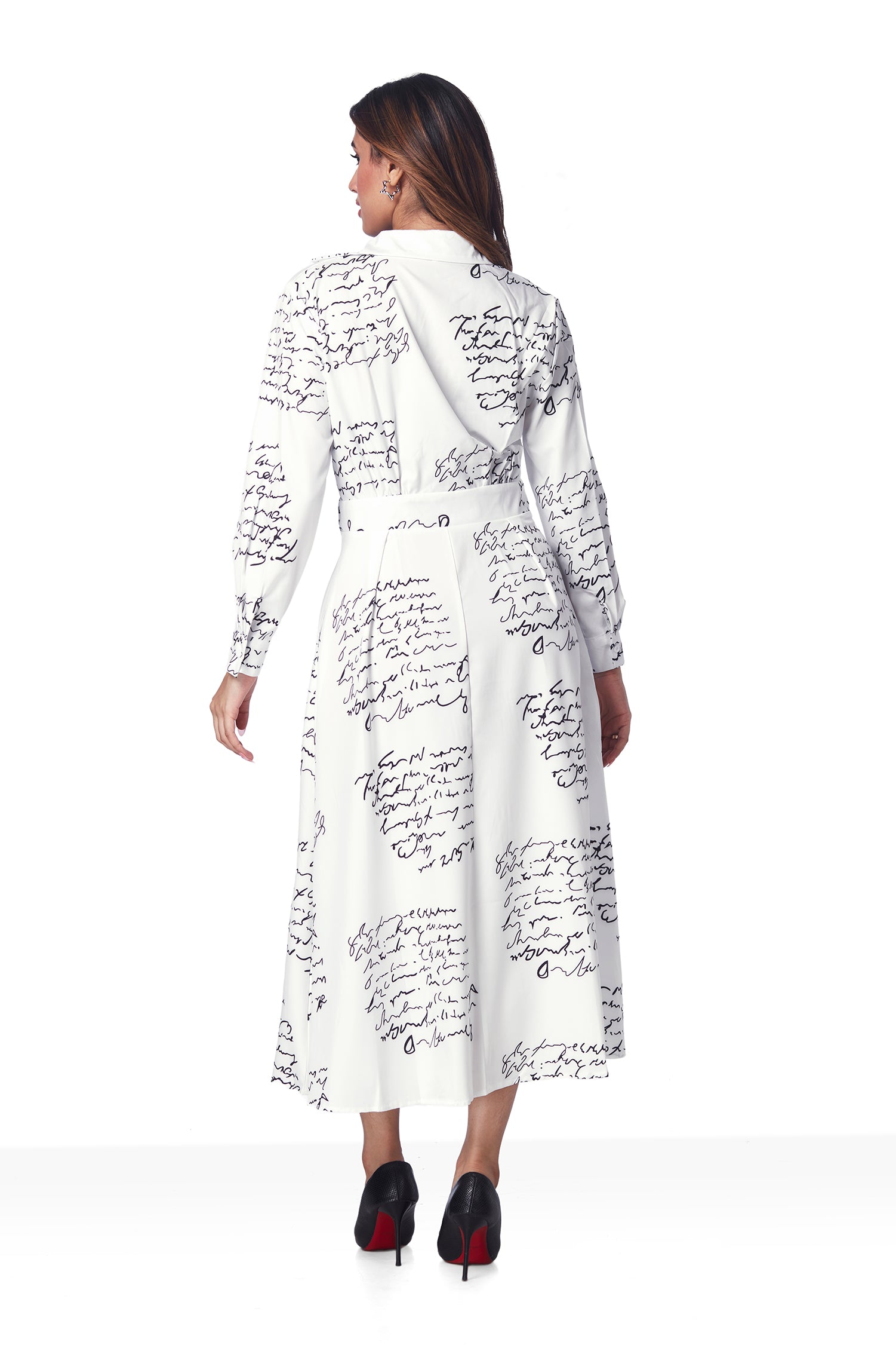 Script Print Dress image 5