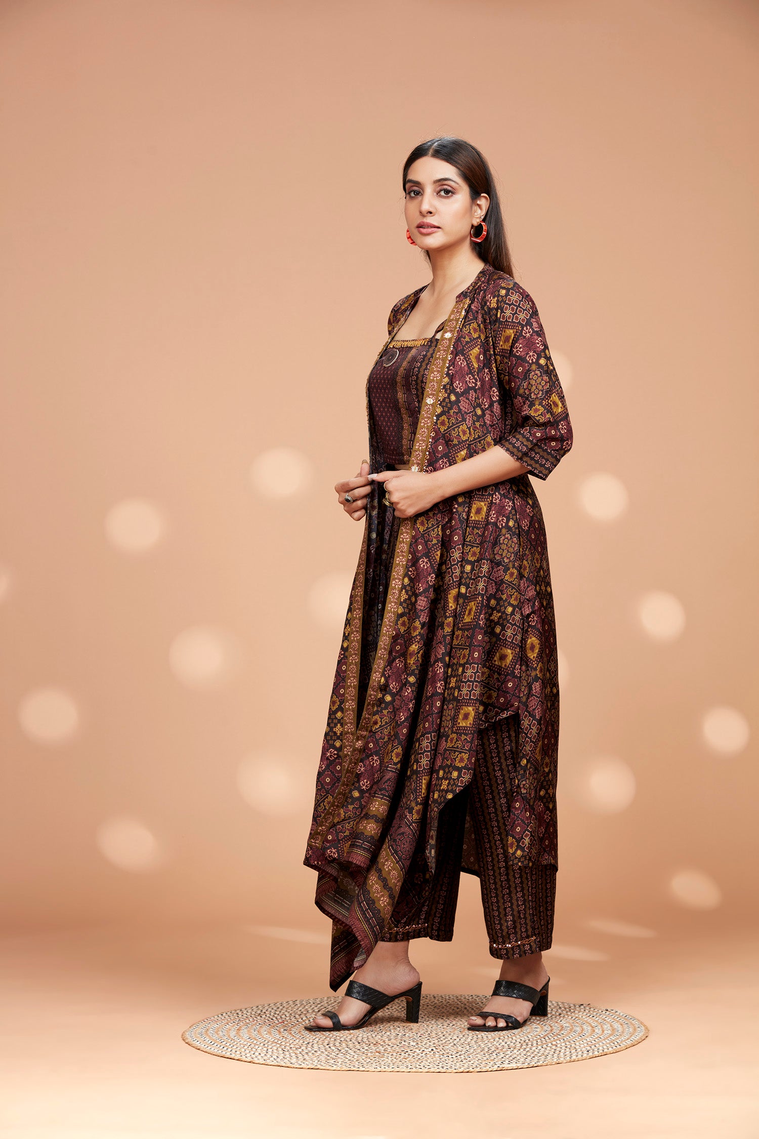 Spaghetti Top Co-ord Set With Jacket