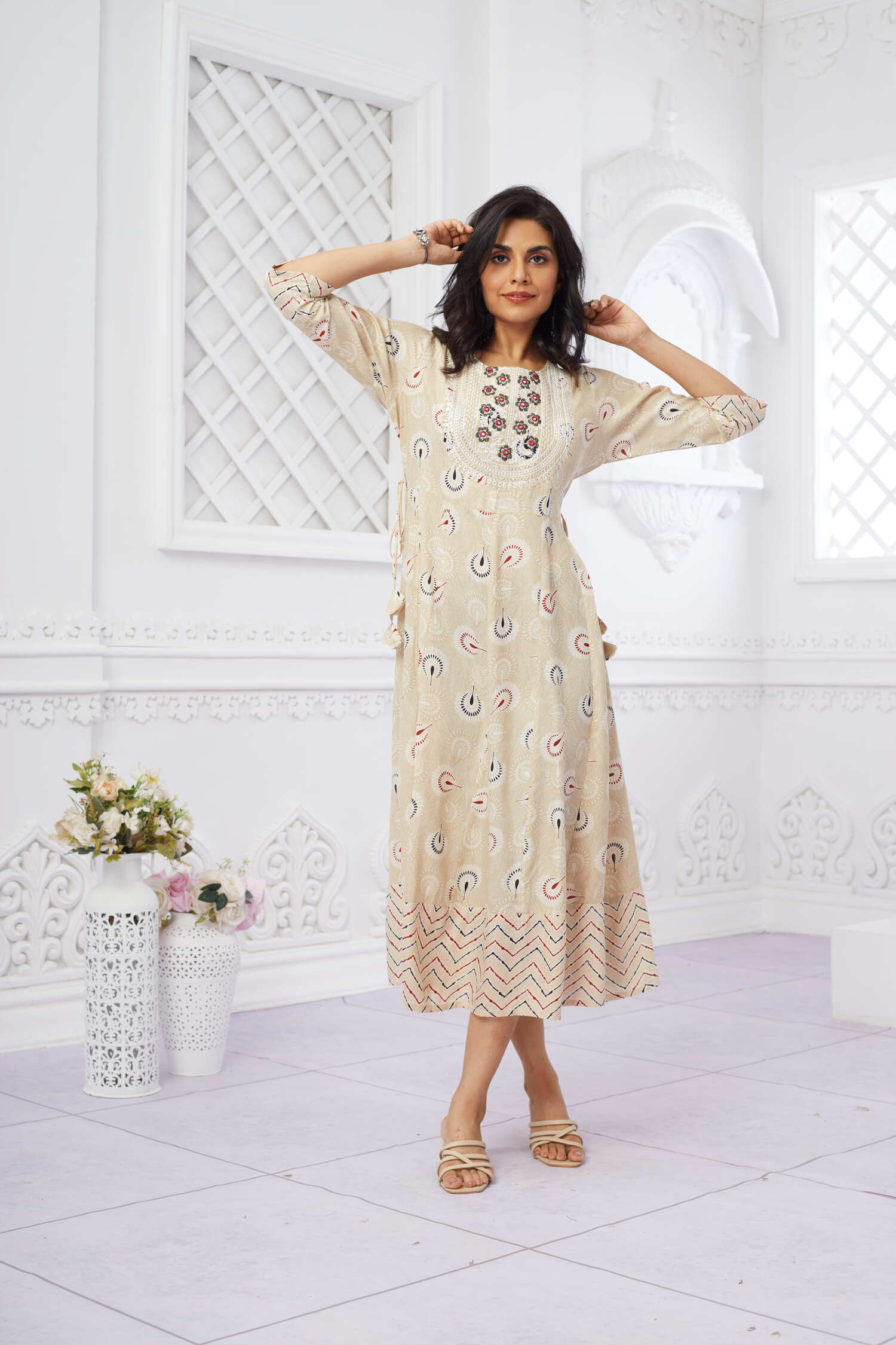 Mul Cotton Embroidery Dress image 2
