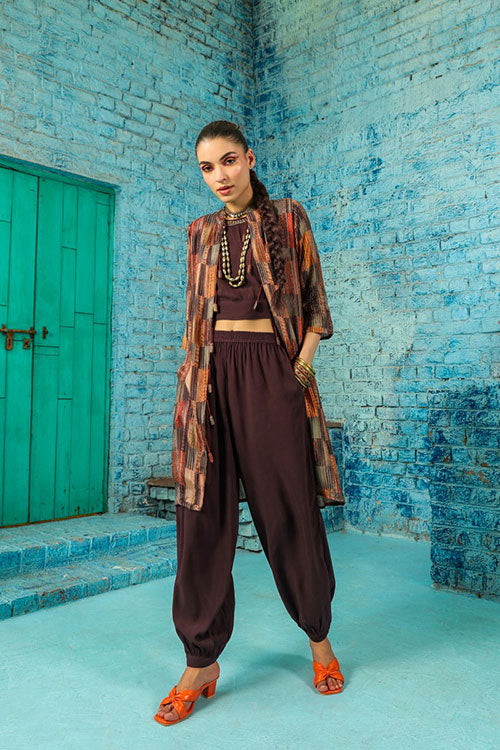 Genie Pants With Mid Length Jacket Co-ord Set image 3