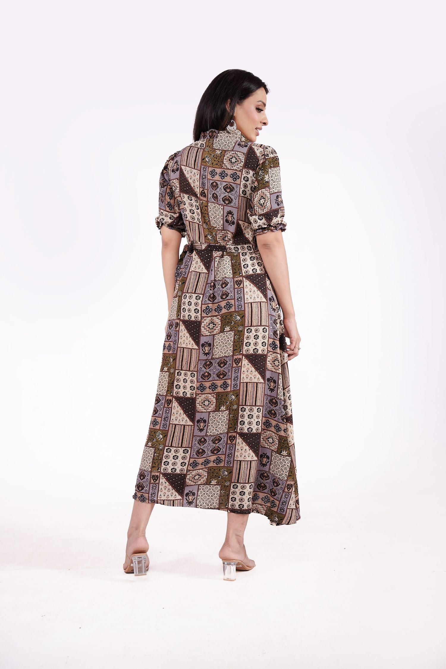 Cotton Ankle Length Printed Dress image 3