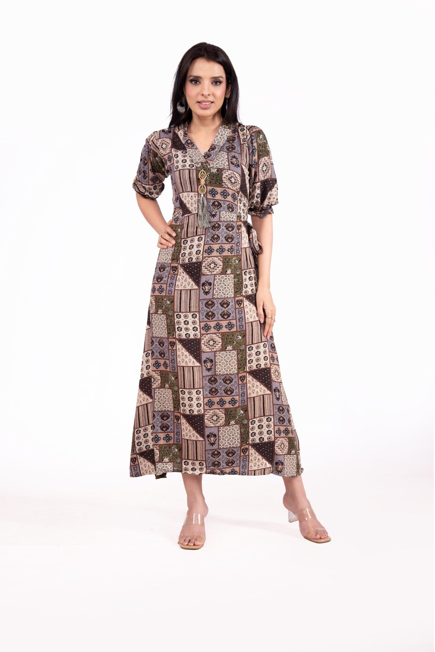 Cotton Ankle Length Printed Dress image 5