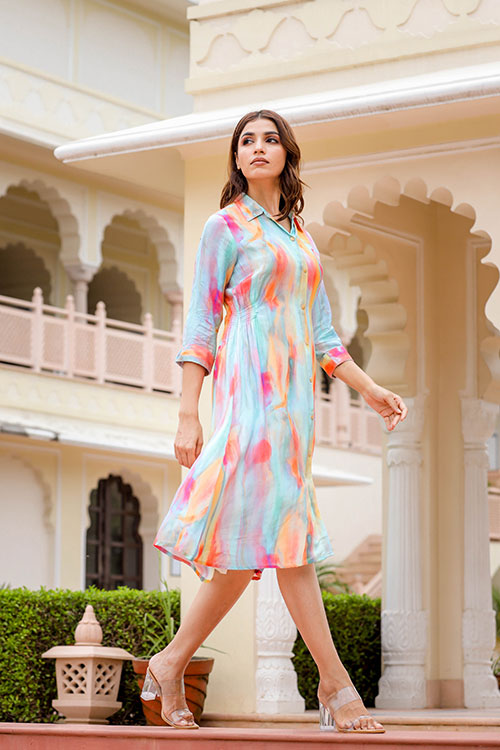 Rayon Shirt Dress image 4