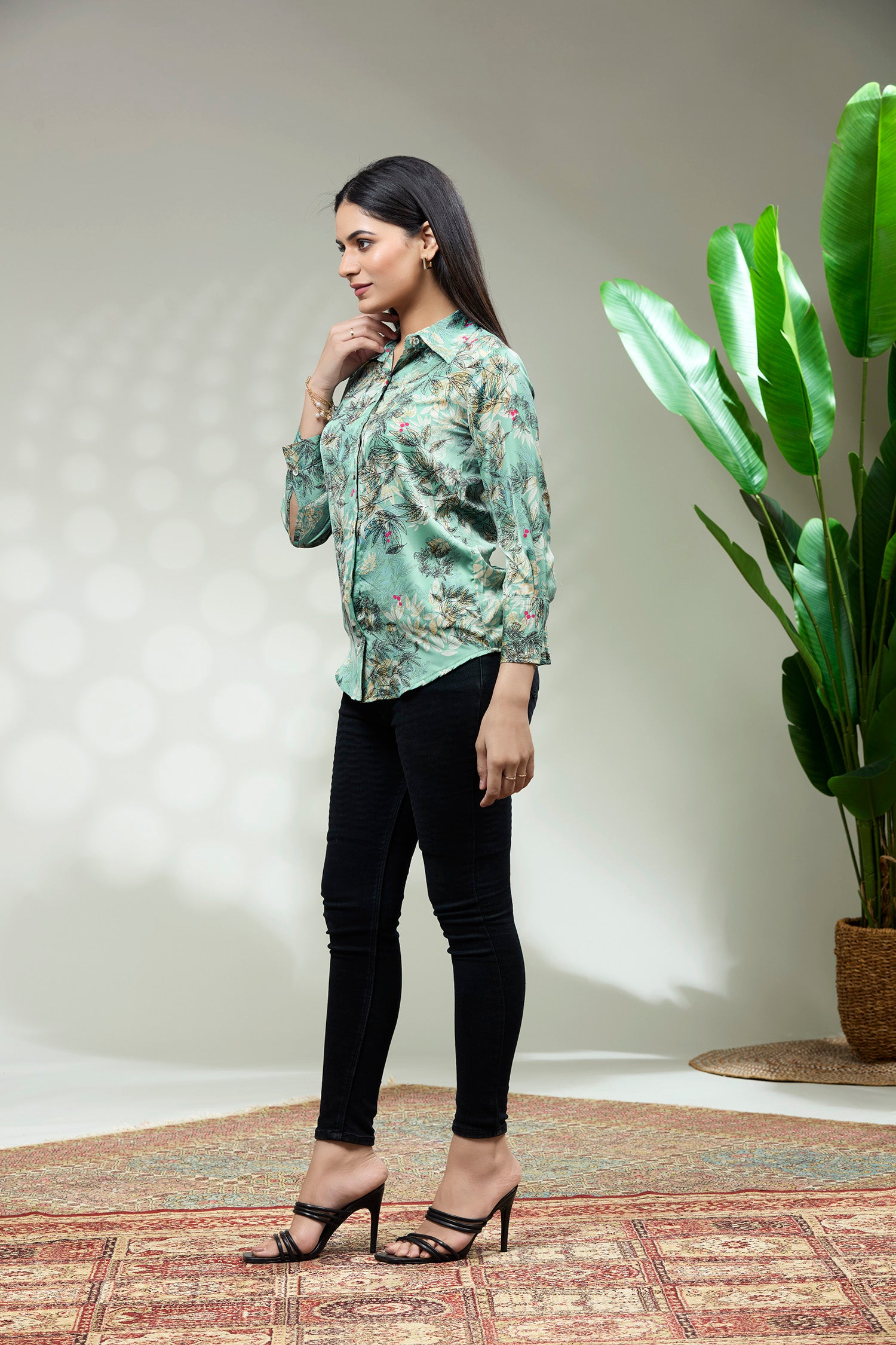 Satin Printed Shirt image 3