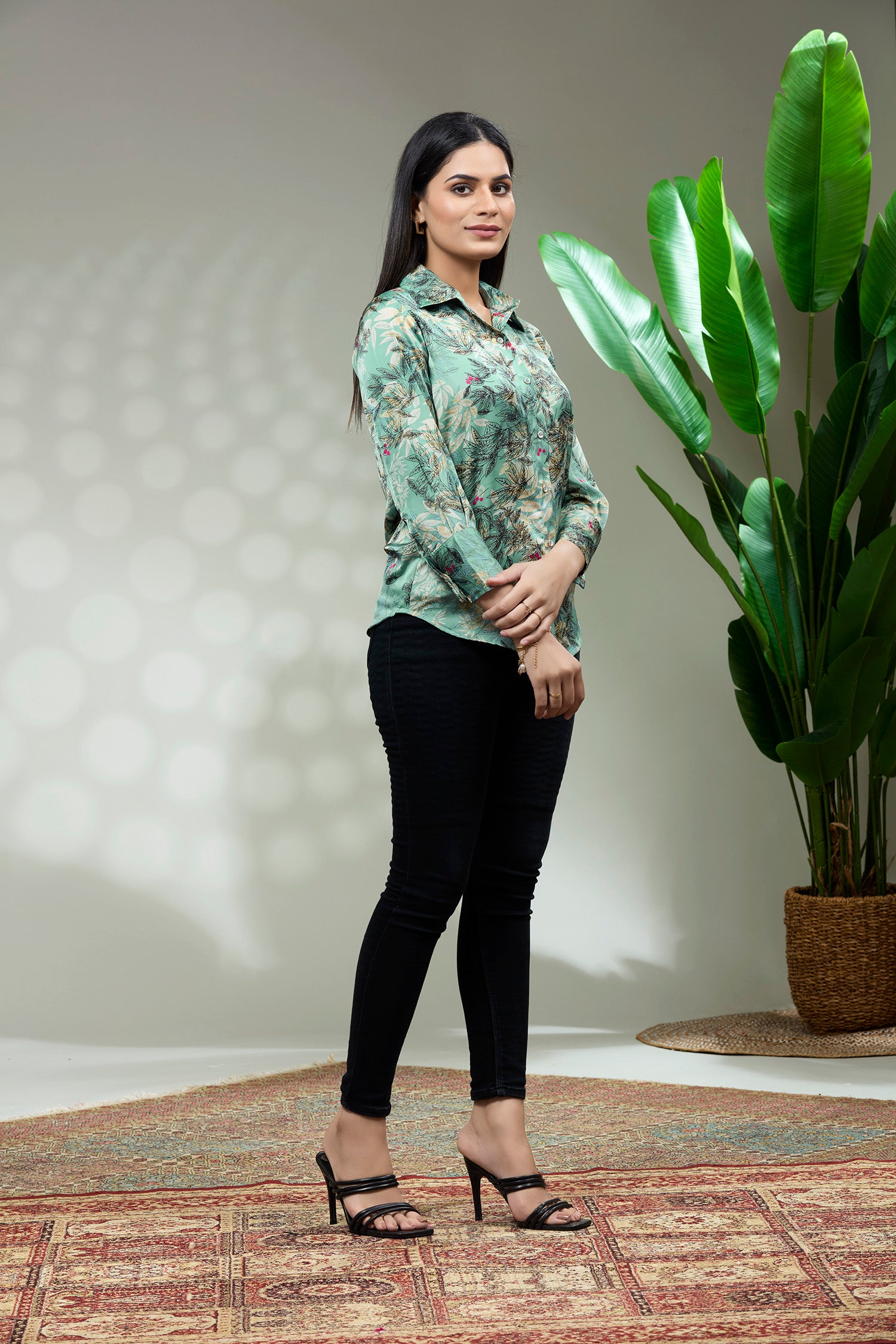 Satin Printed Shirt image 4