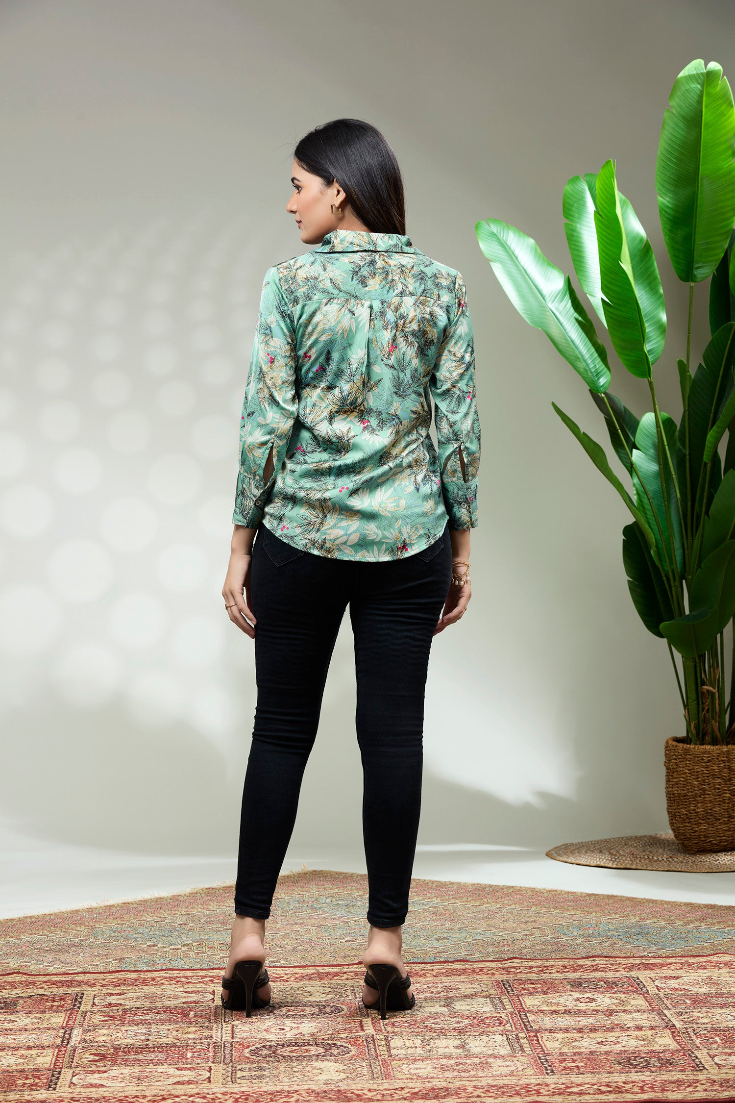 Satin Printed Shirt image 5