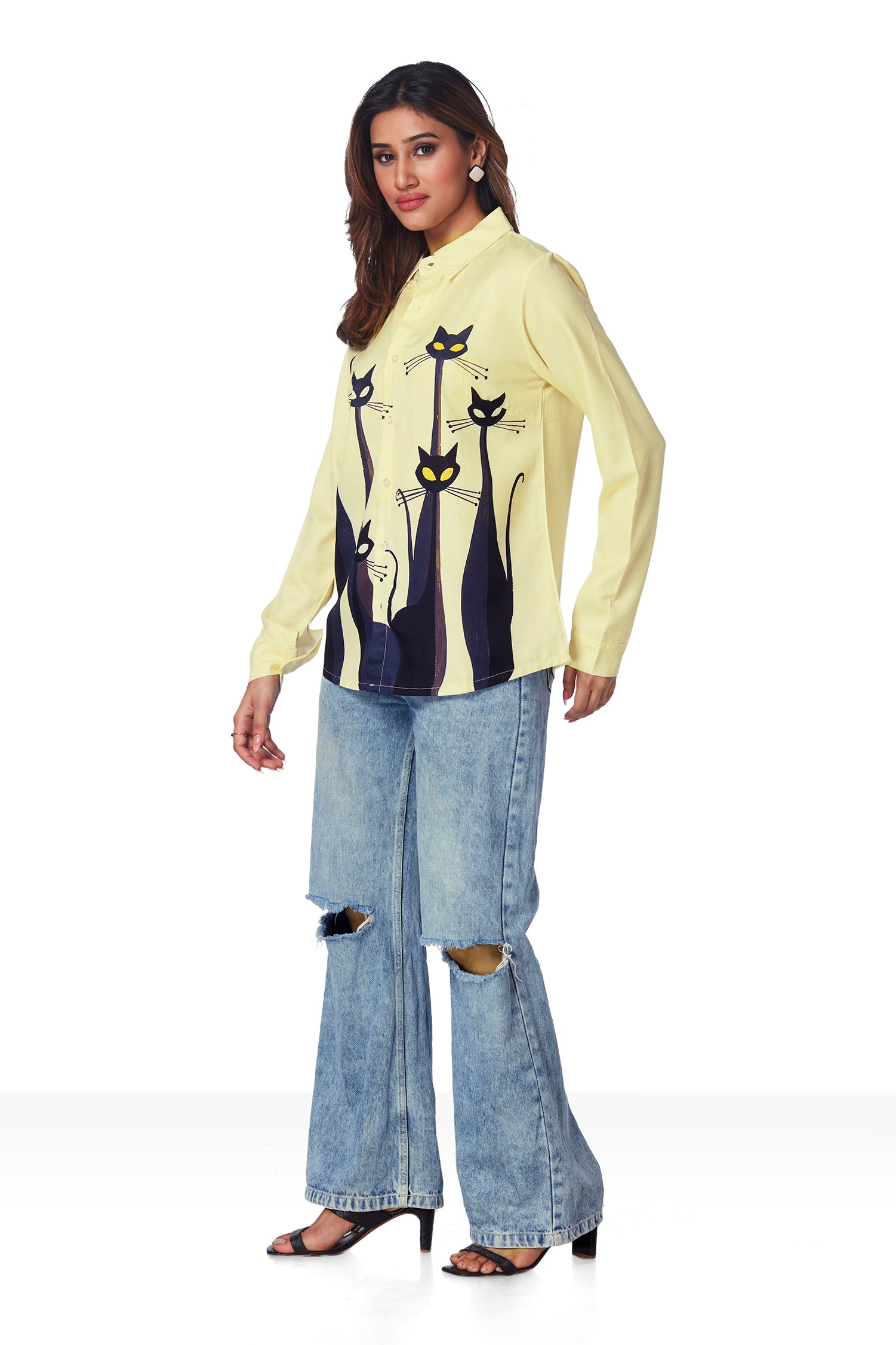 Kitty Cat Print On Shirt image 4