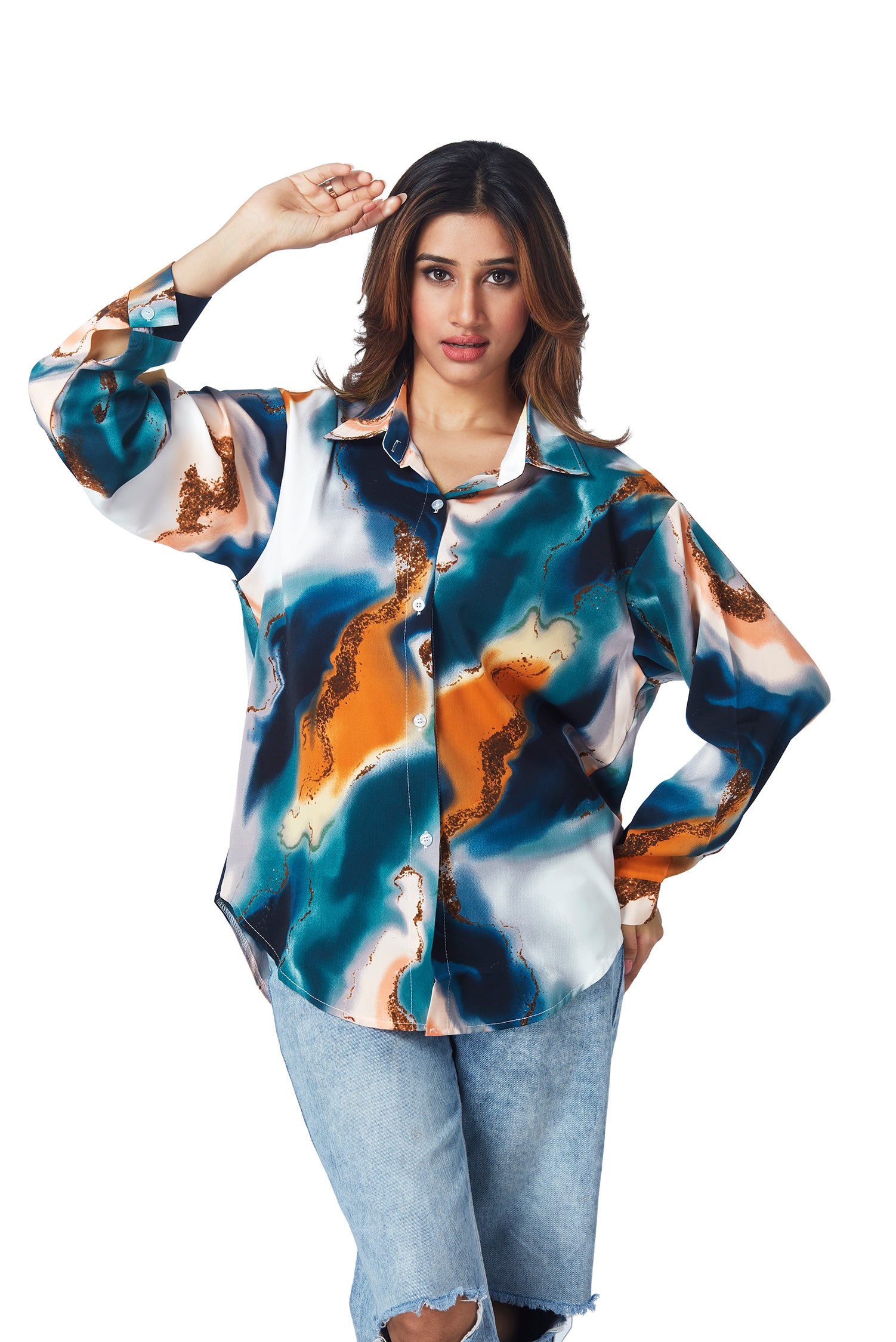 Marble Print Shirt image 2