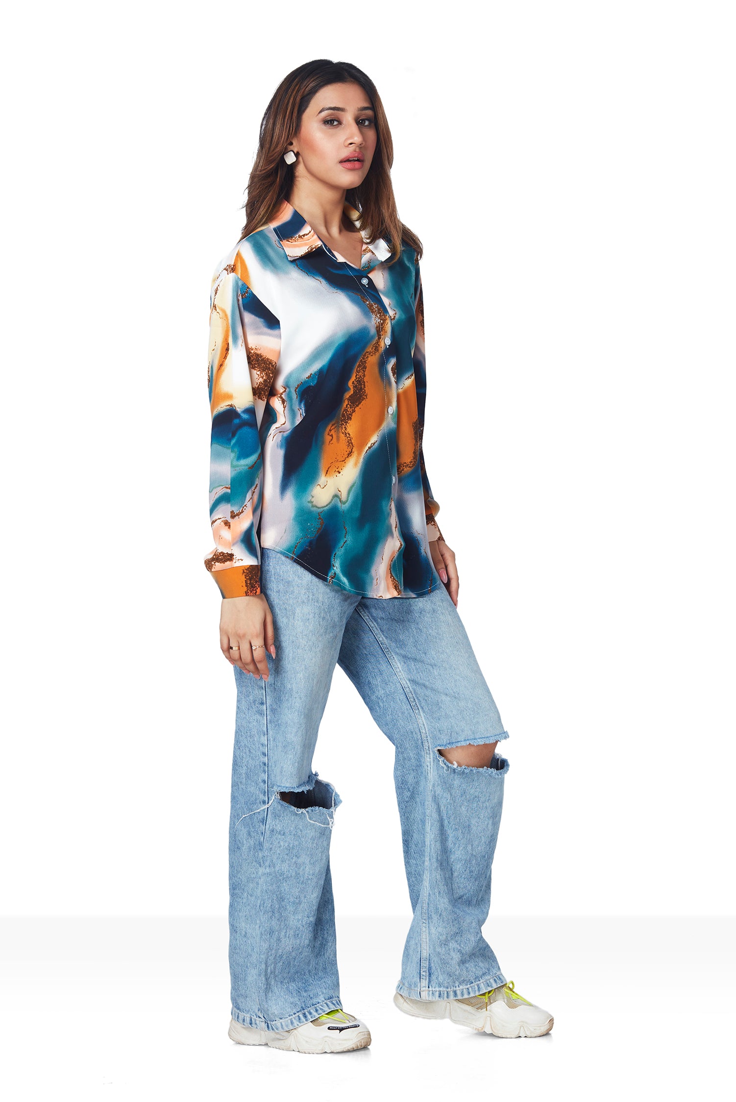 Marble Print Shirt image 3