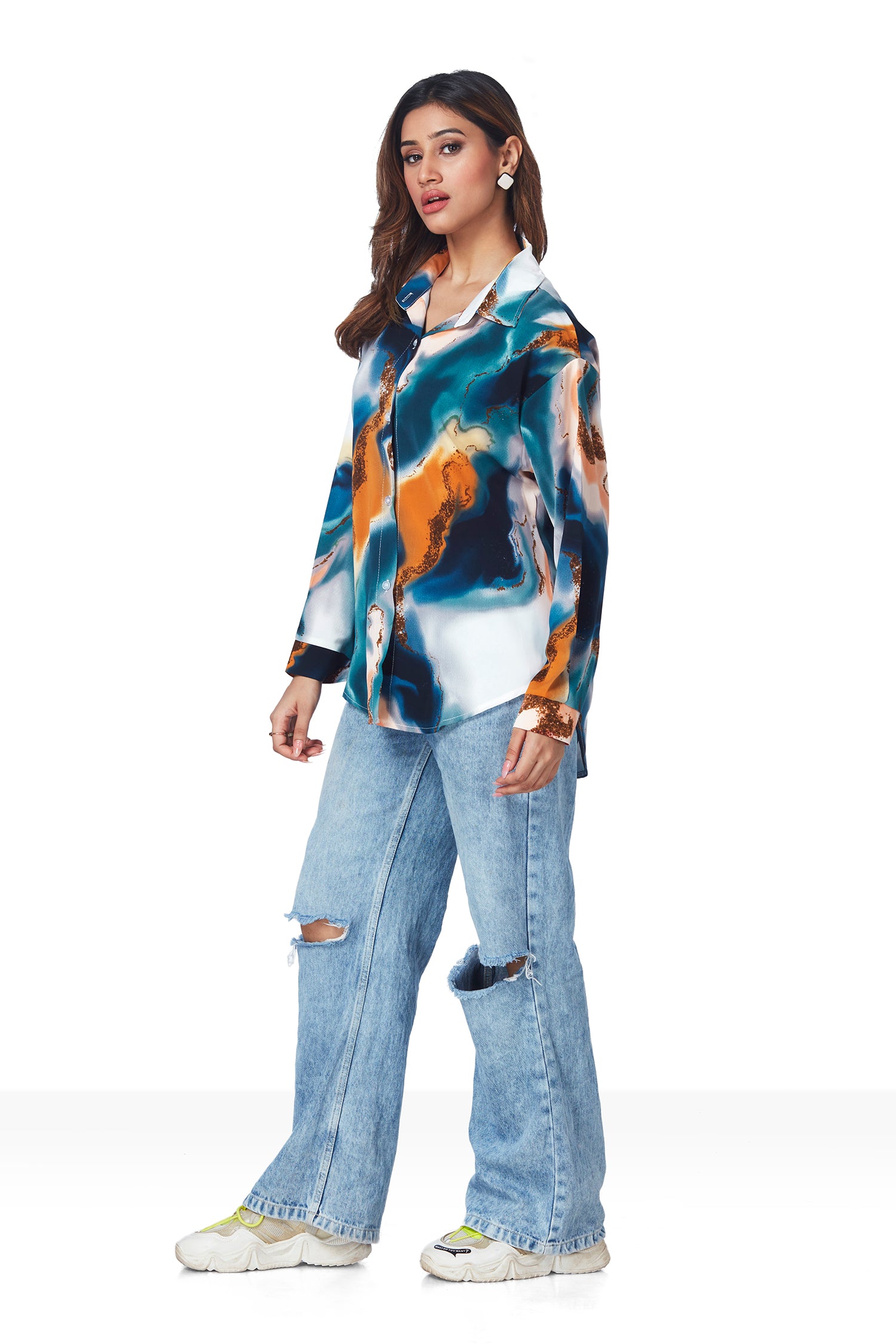 Marble Print Shirt image 4