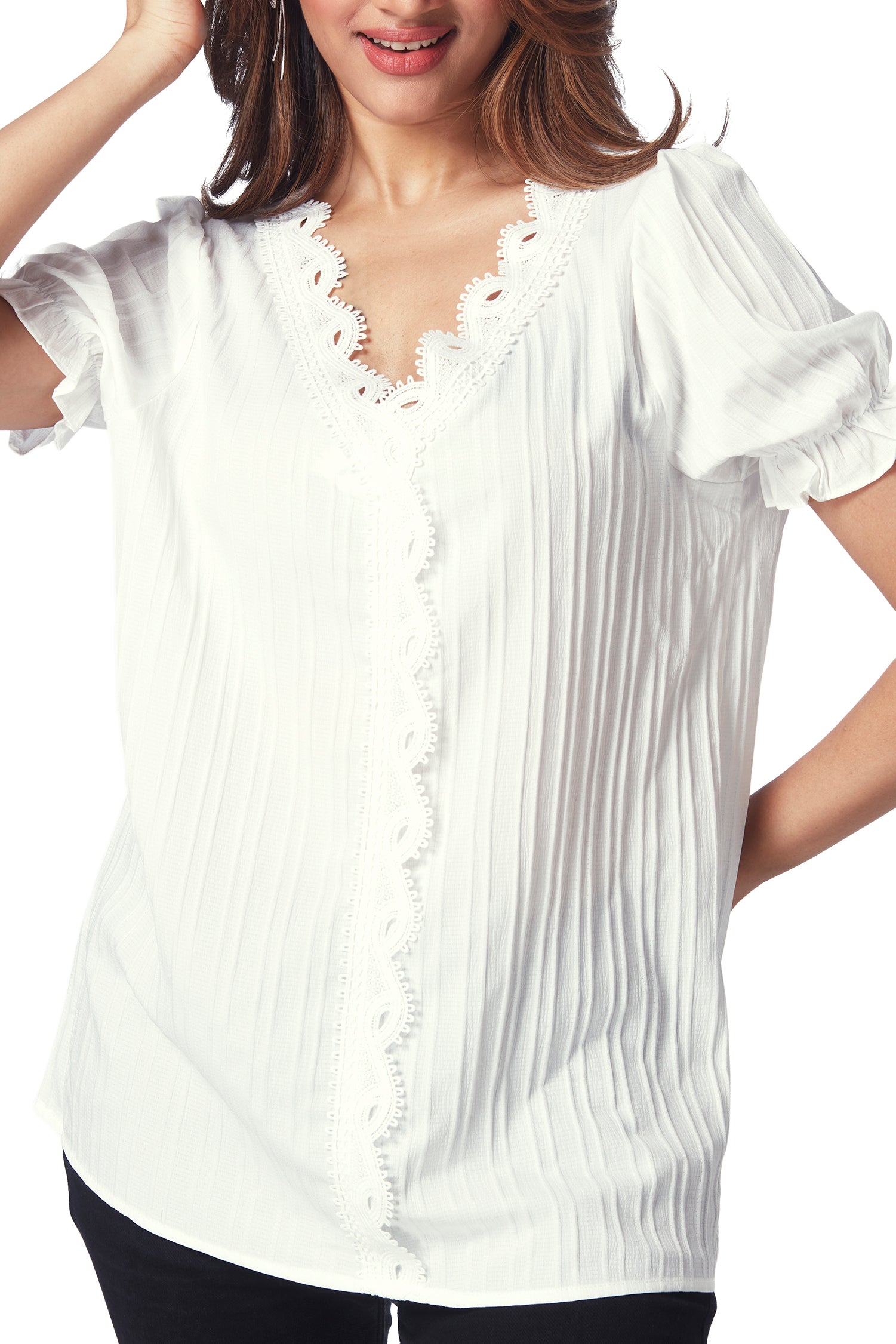 Top With Lace Work image 2