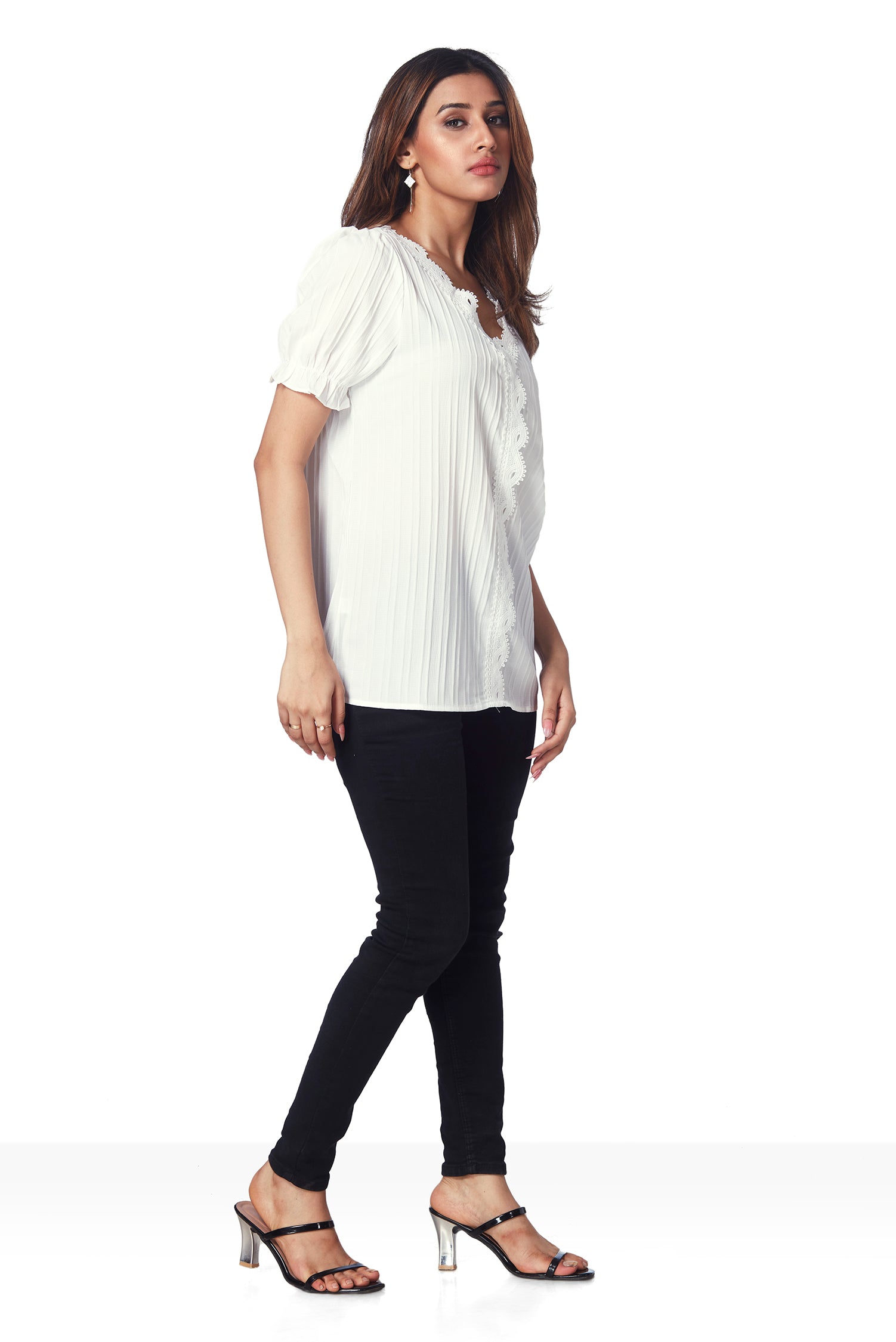 Top With Lace Work image 5