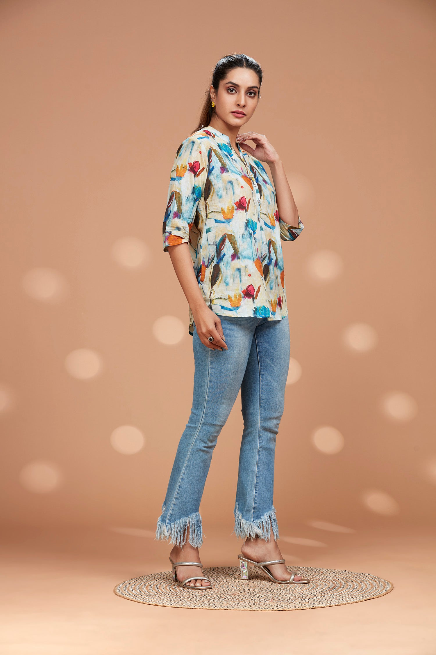 Multi Color Basic Tunic image 4