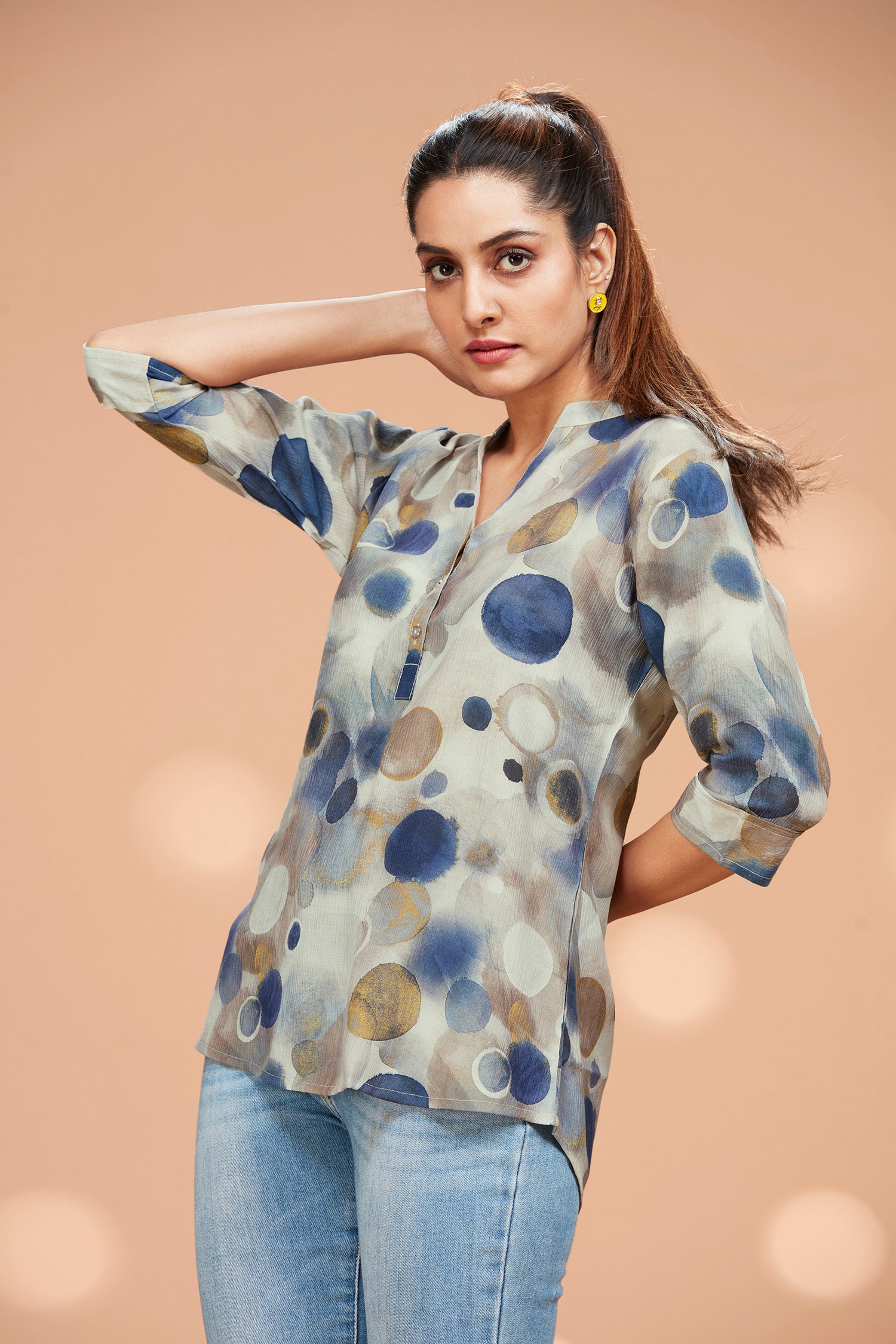 Polka Tunic Top image 2