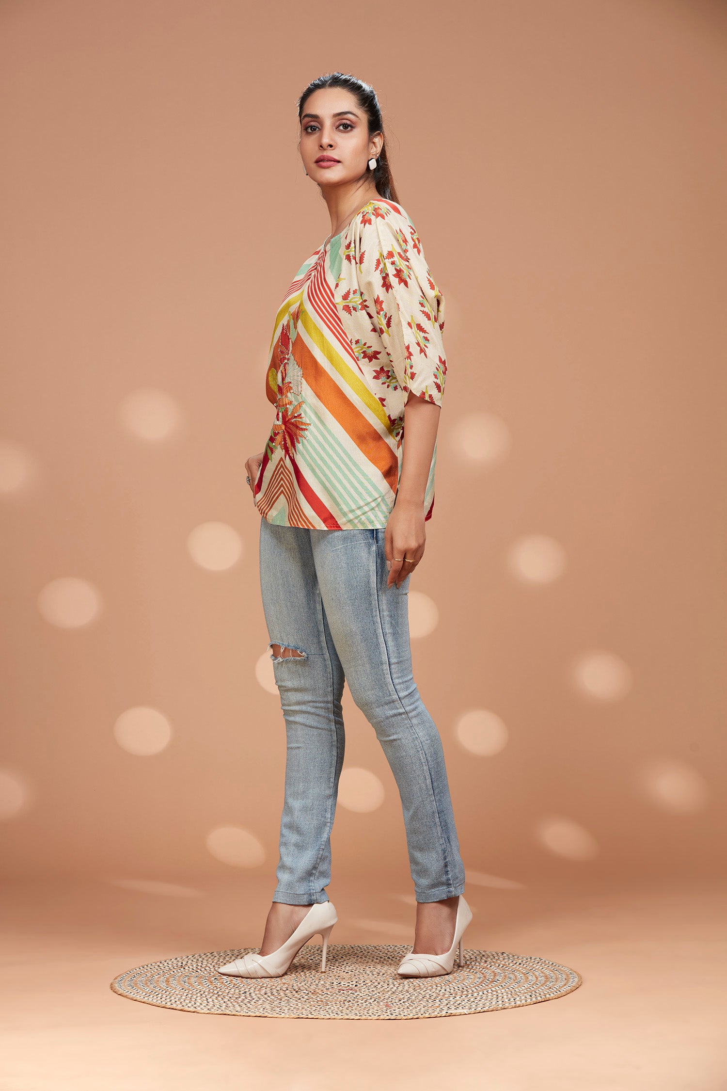 Viscose Round Neck Baggy Top image 3