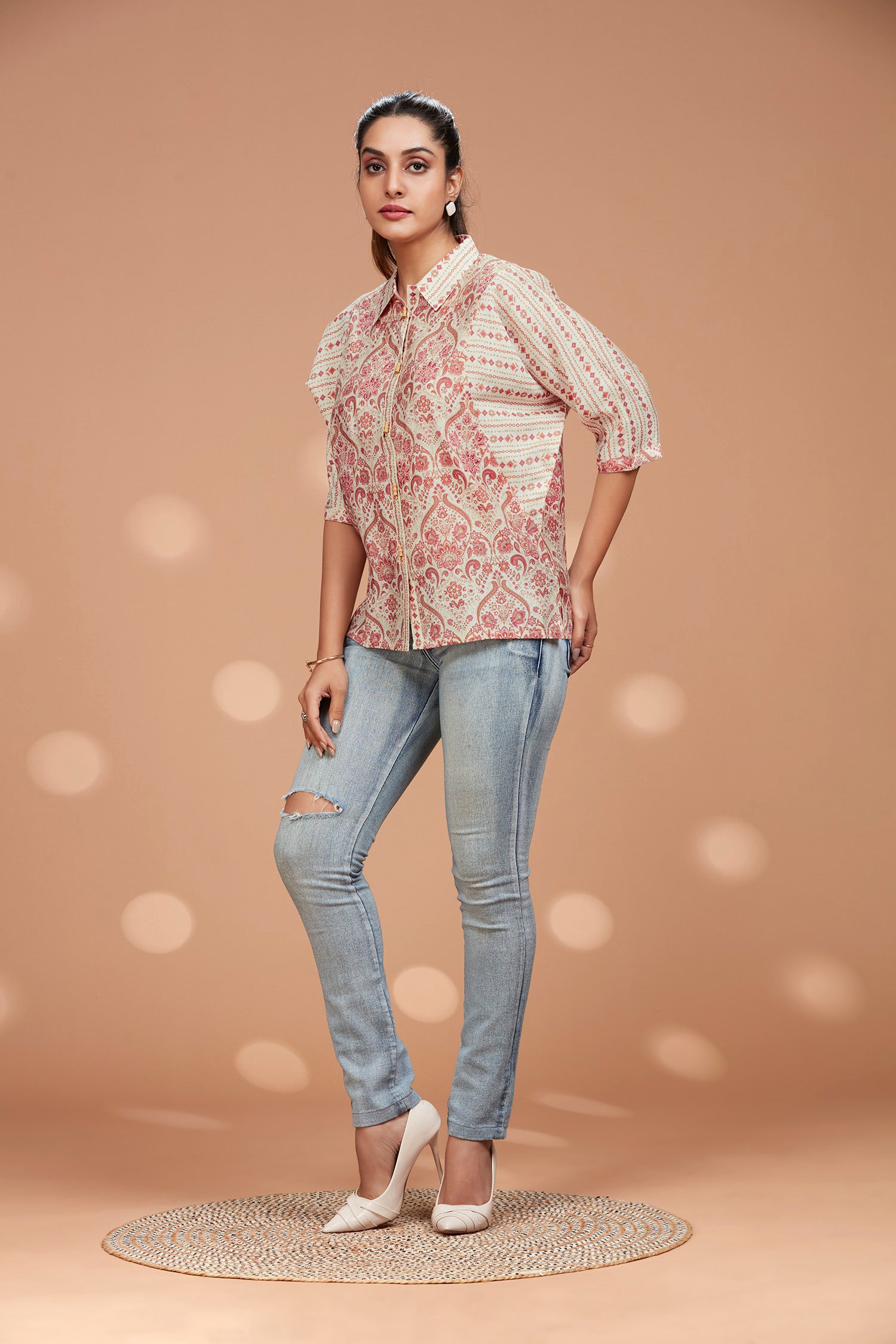 Muslin Waist Length Shirt image 3