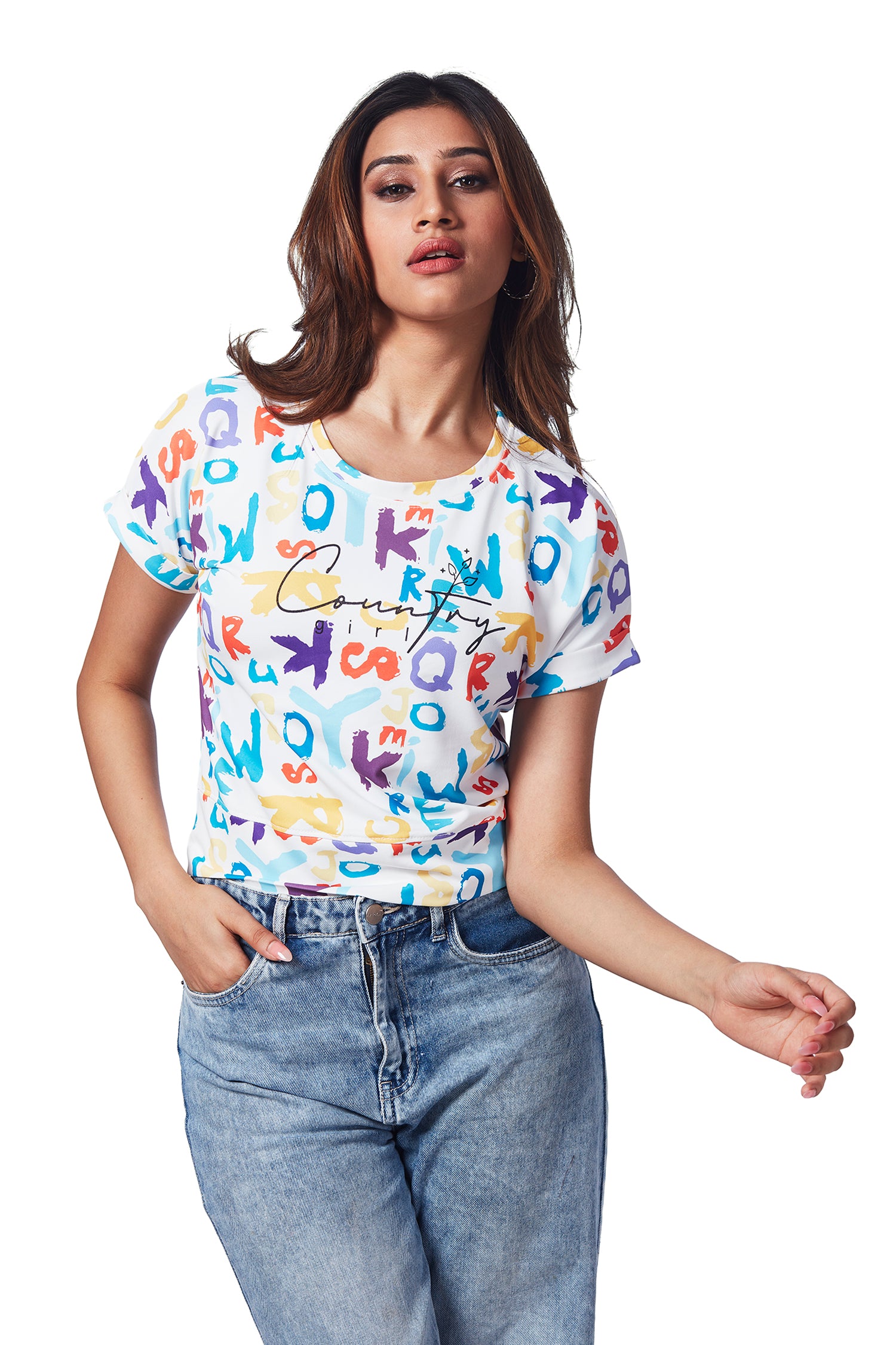 Printed T-shirts Blue