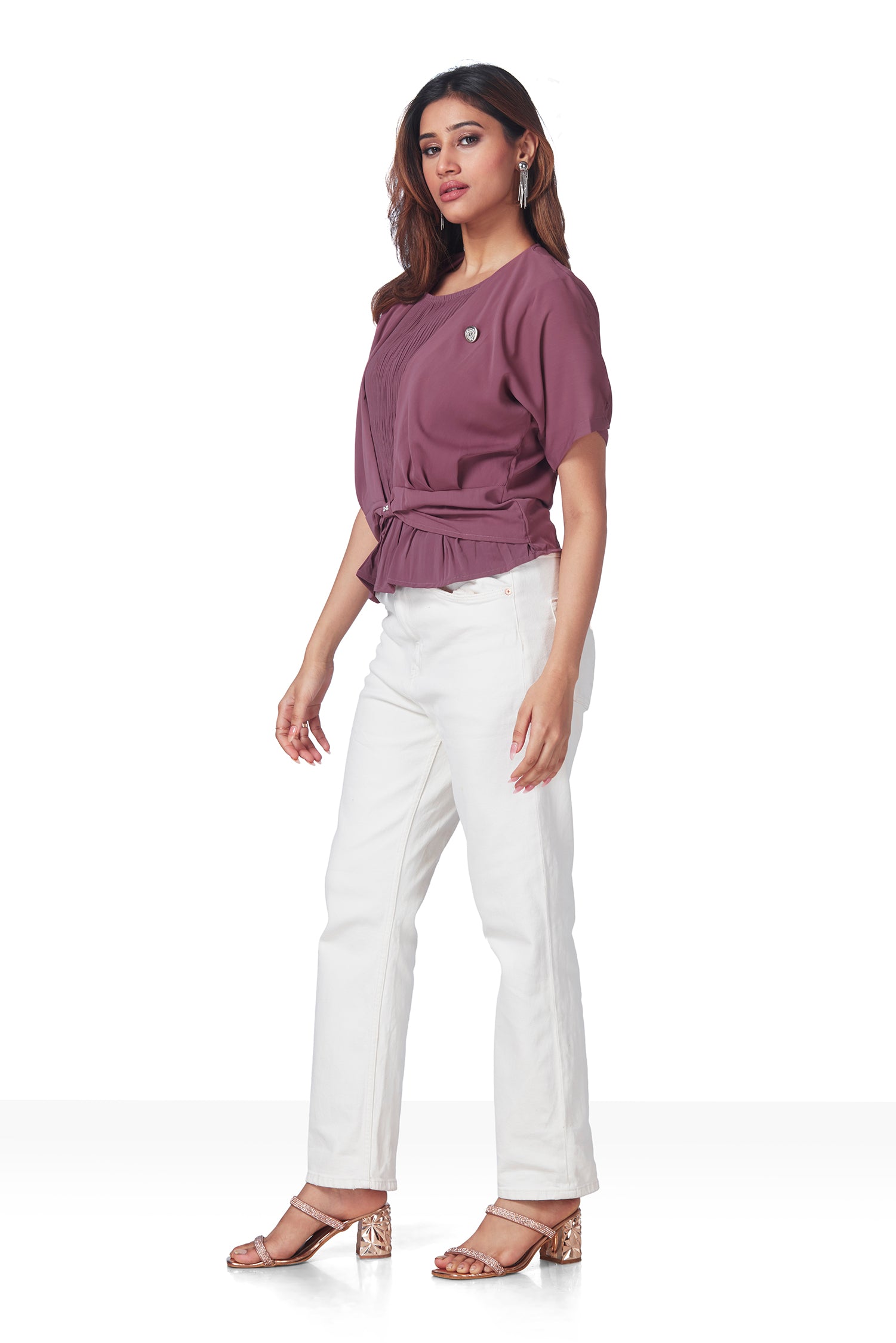 Partywear Top With Self Inner Attached image 3