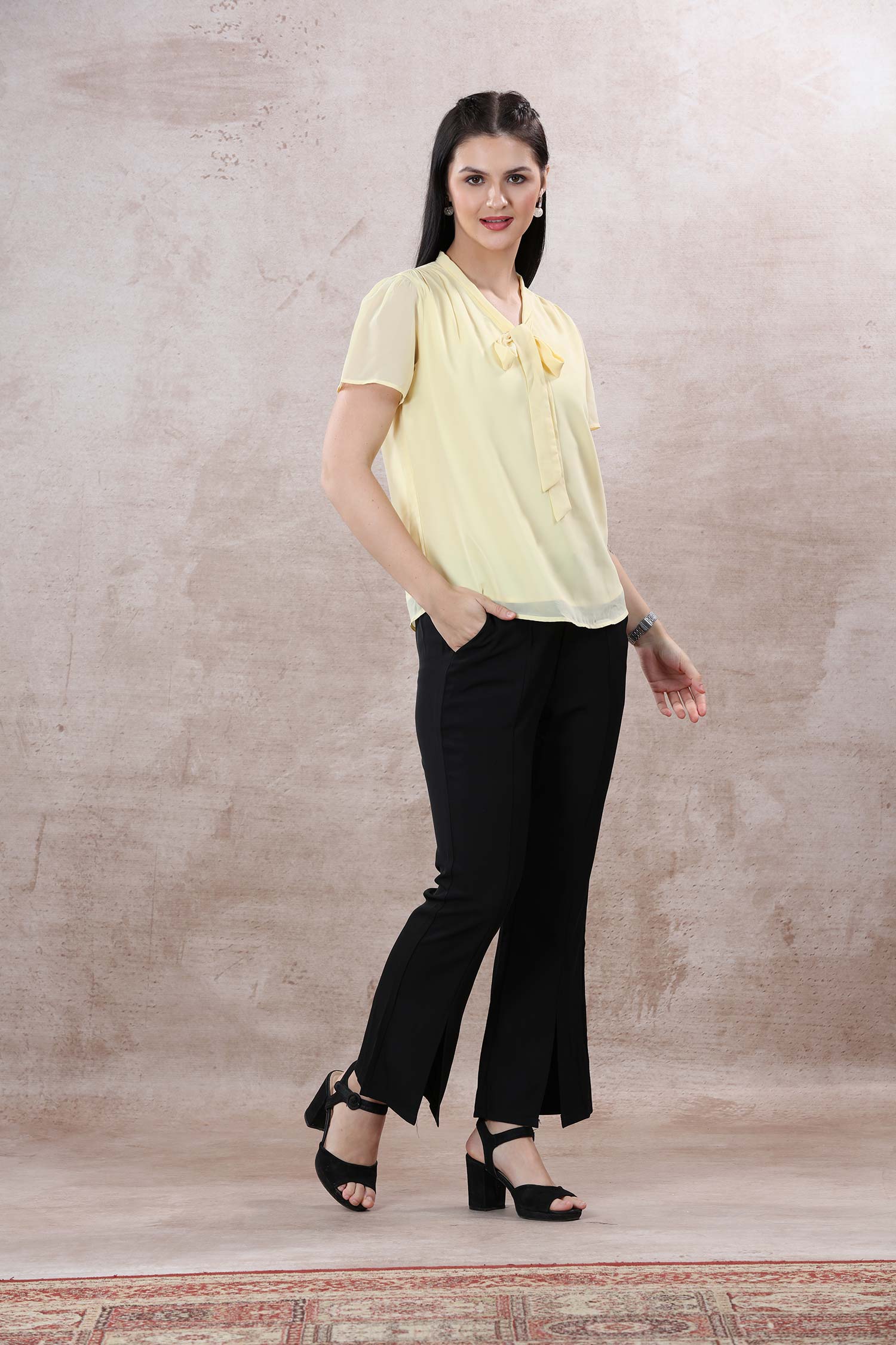 Georgette Plain Top image 4