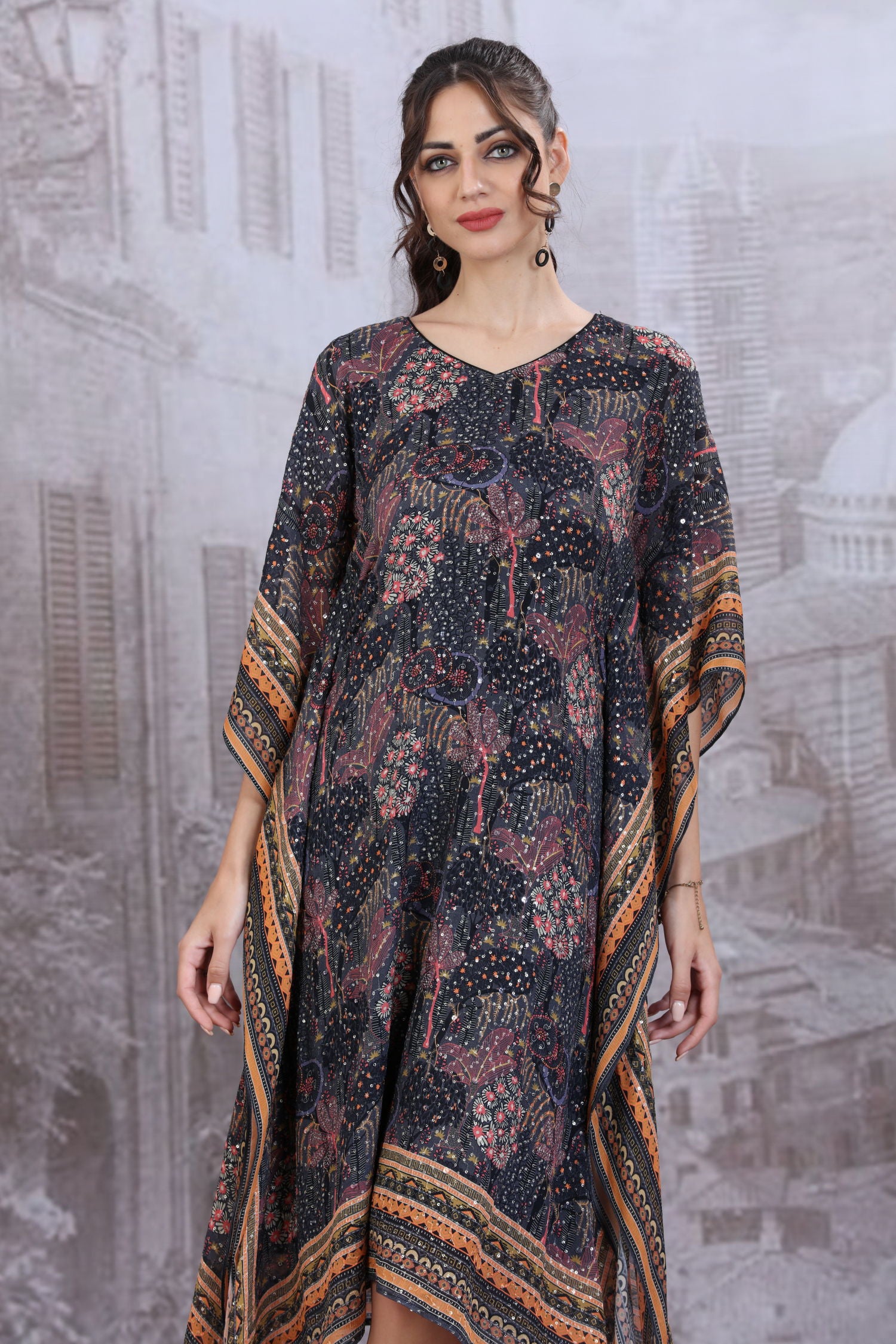 Printed Long Kaftan image 2