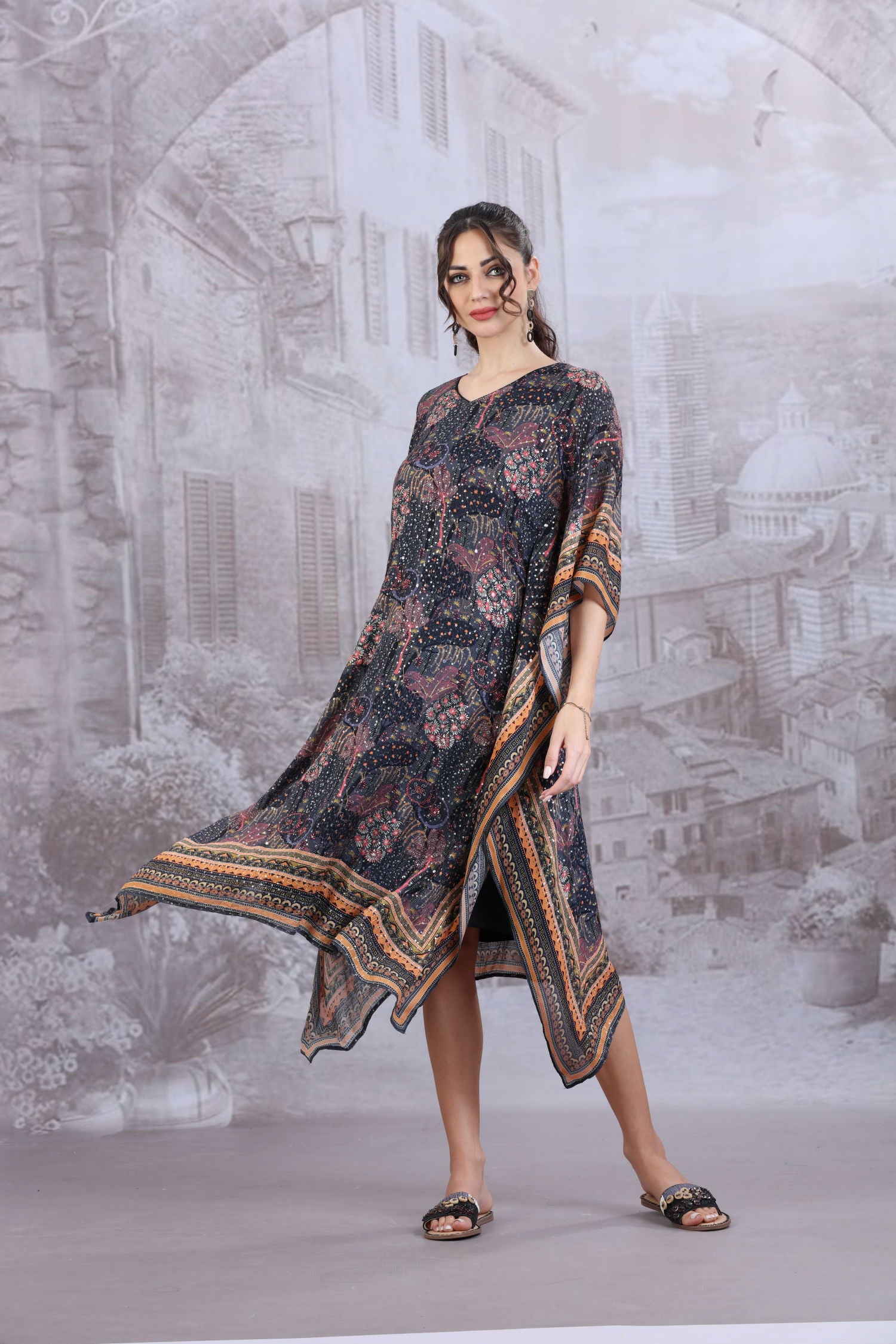 Printed Long Kaftan image 3