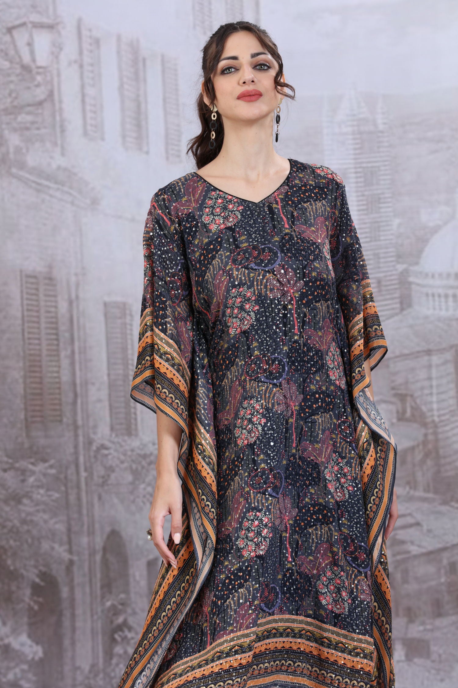 Printed Long Kaftan image 5