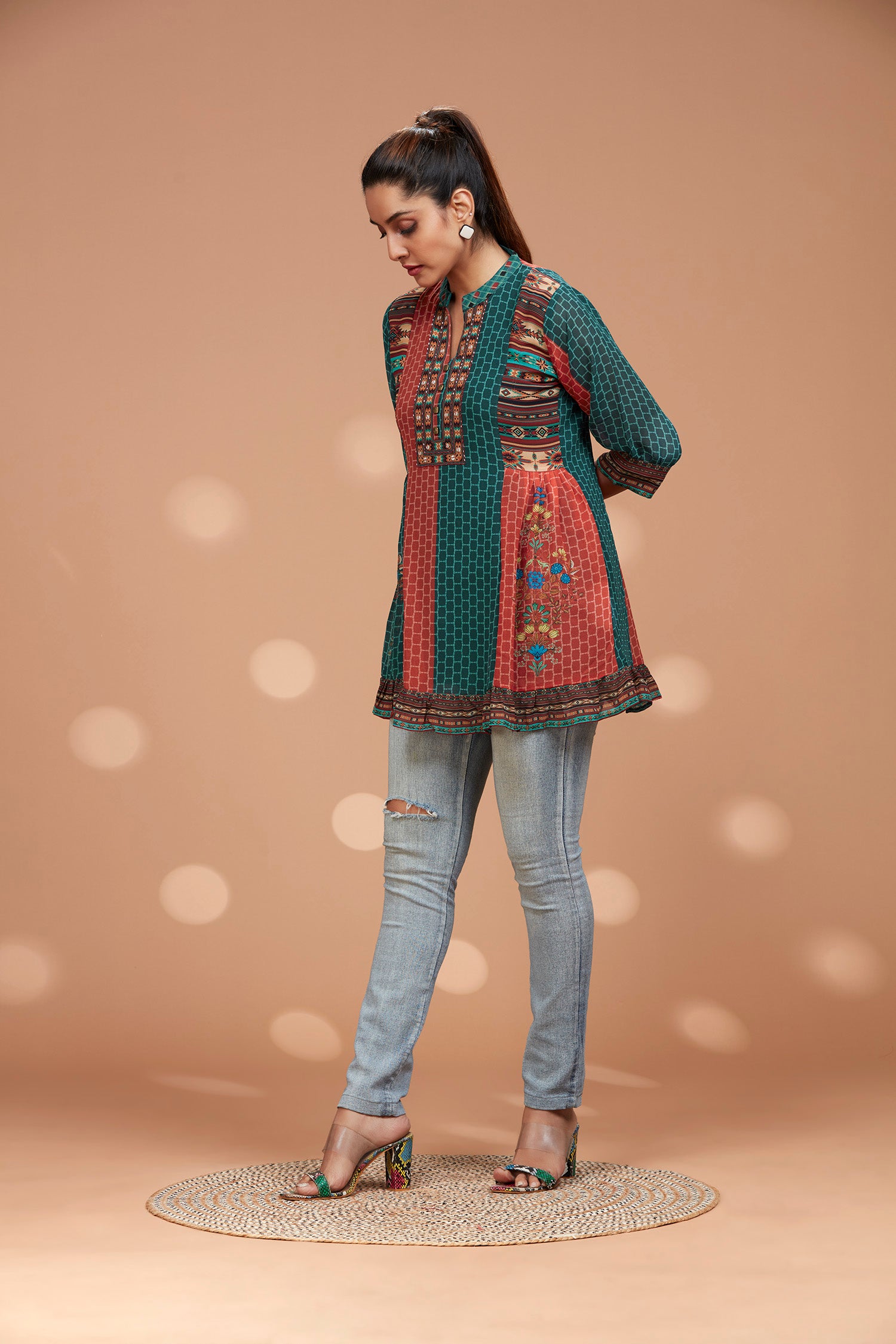 Georgette Frock Style Kurti image 3