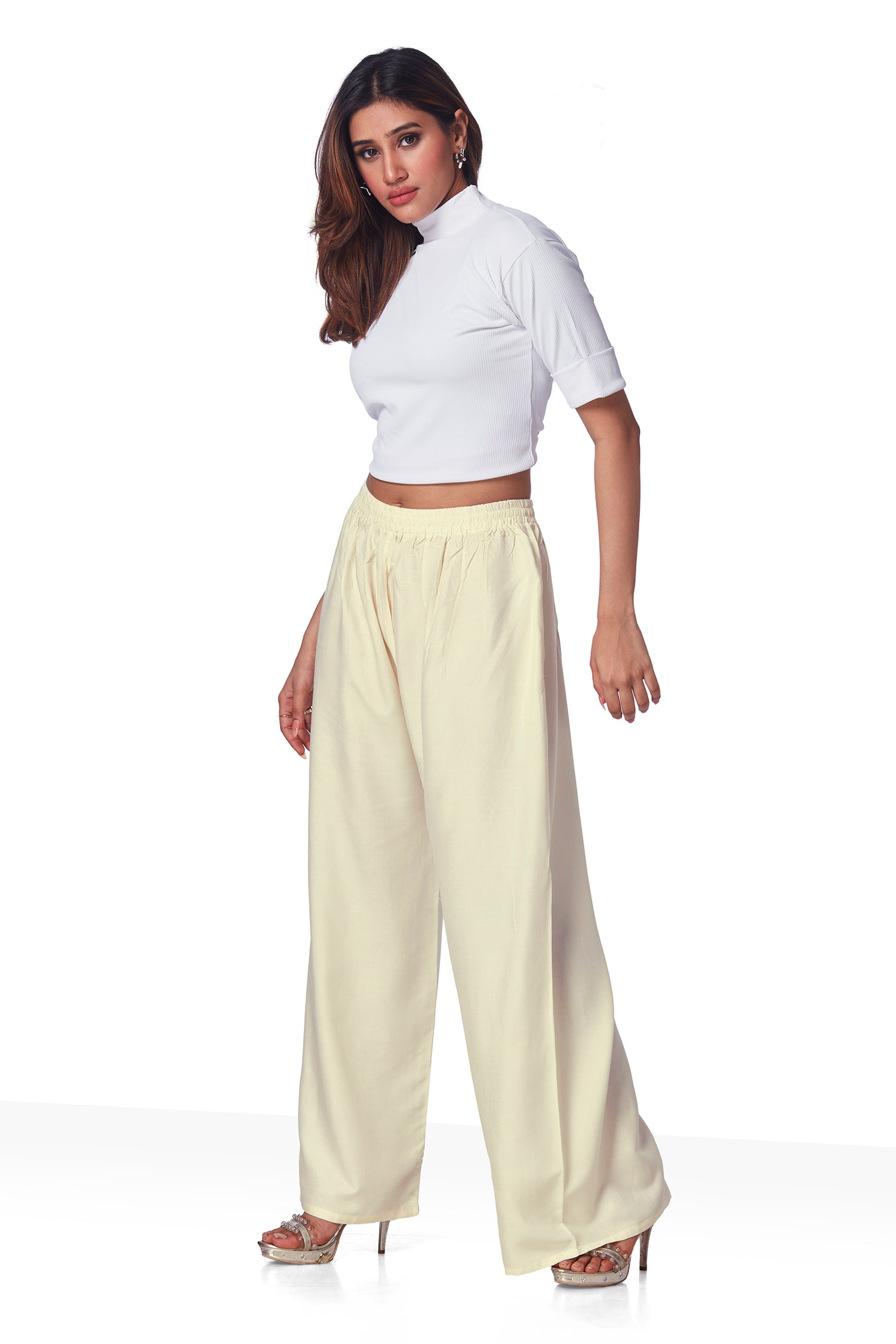 Wideleg Plazo - Cream