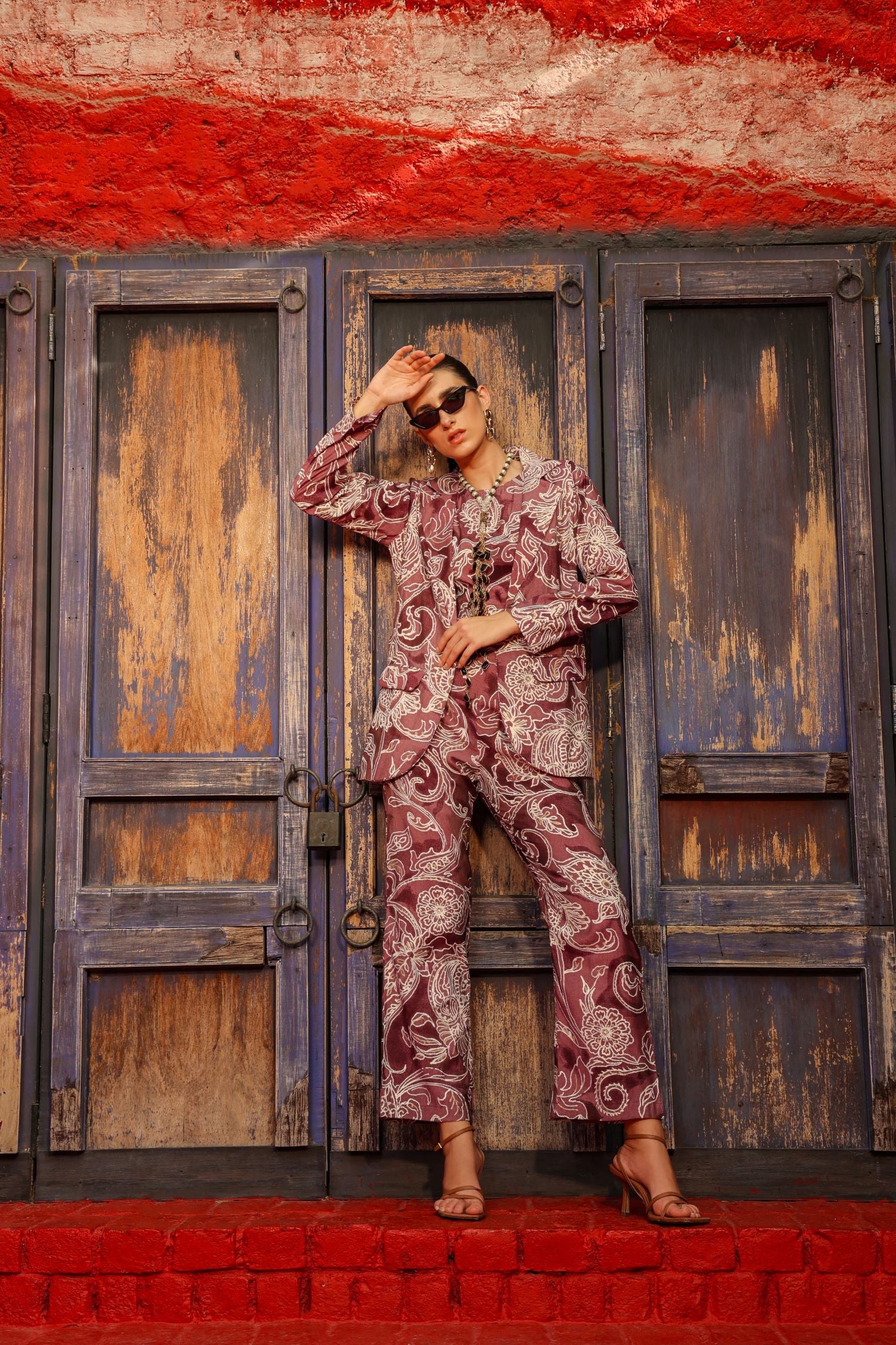 Glamr Look Ethnic Motif Printed Cord Set