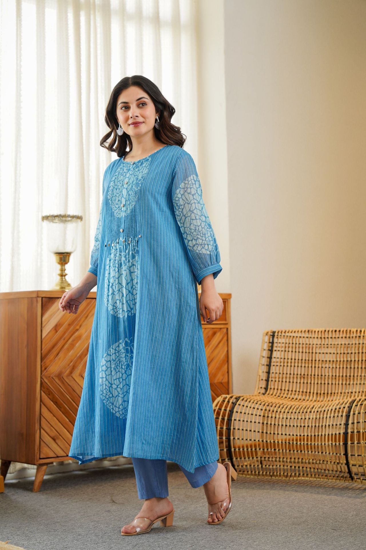 Blue Drape Flared Cord Set image 2