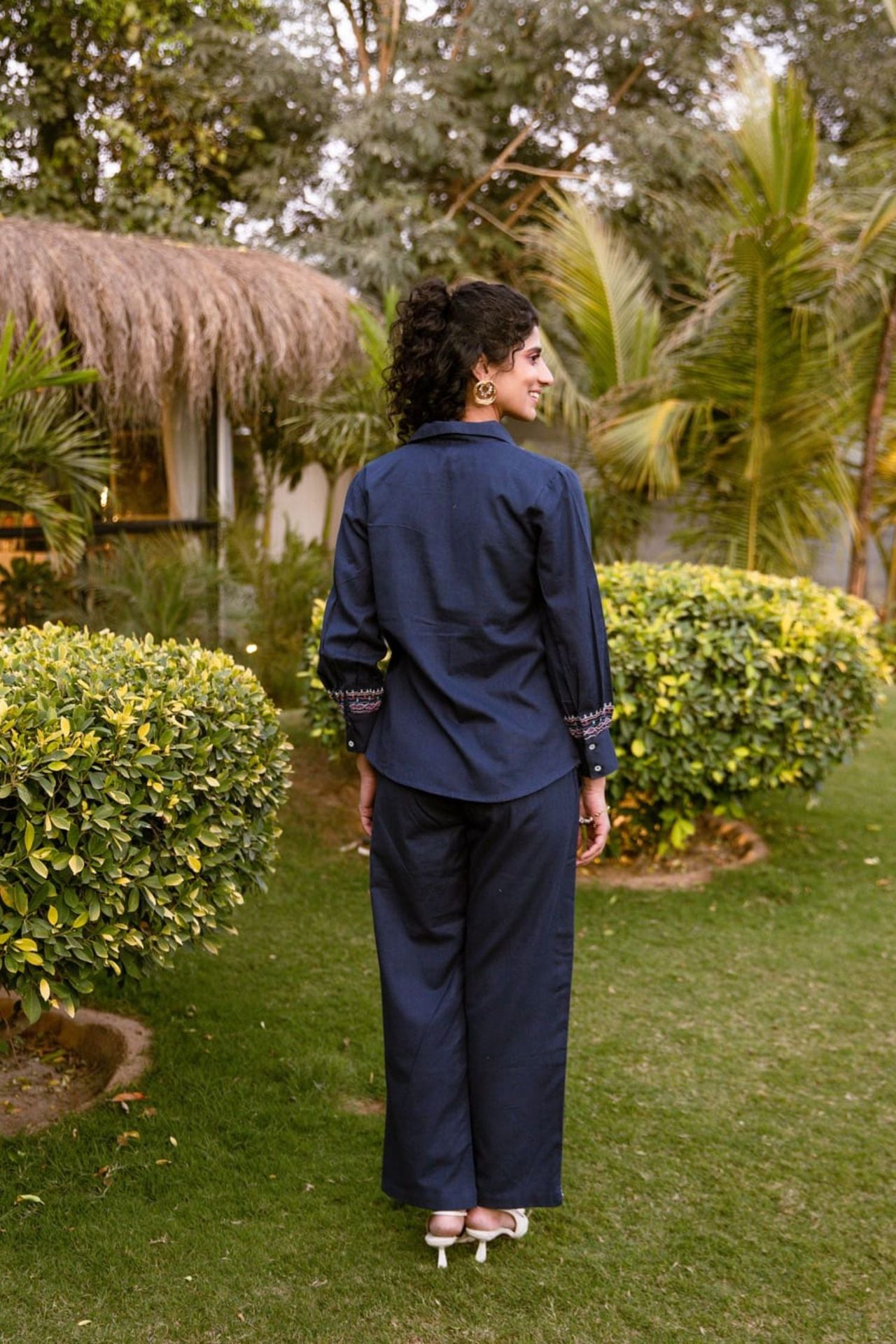 Navy Blue Grace Co-ord Set image 3