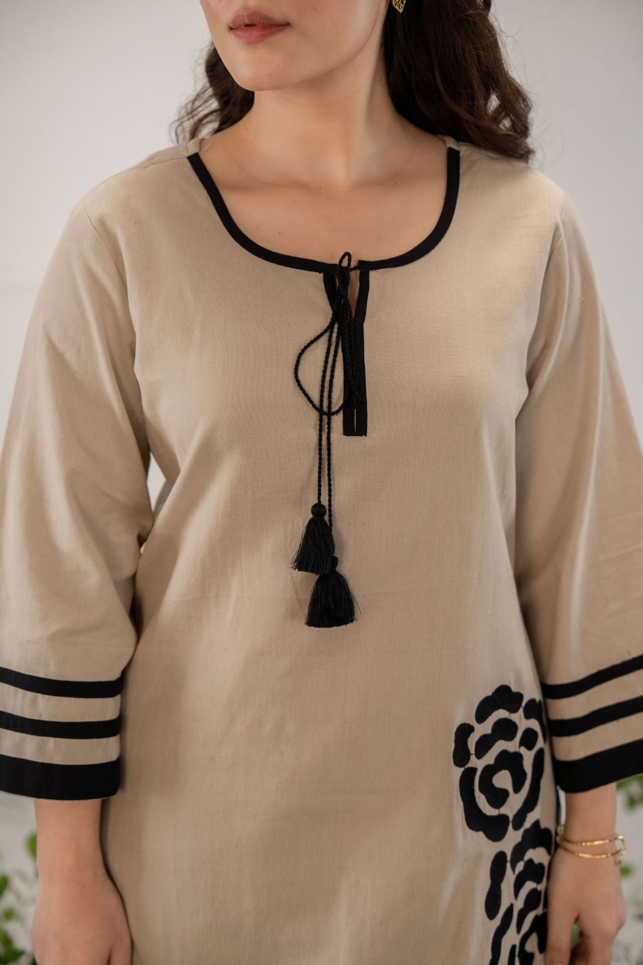 Coffee Craft Cord Set With Design On Pant image 3