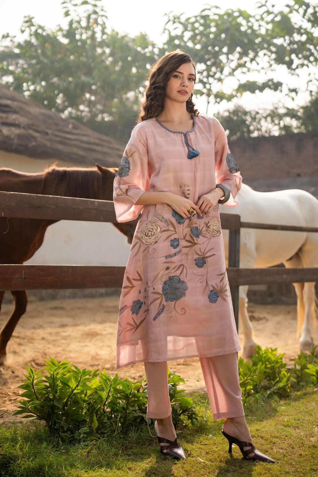 Pink Blossom Print Co-ord Set image 2