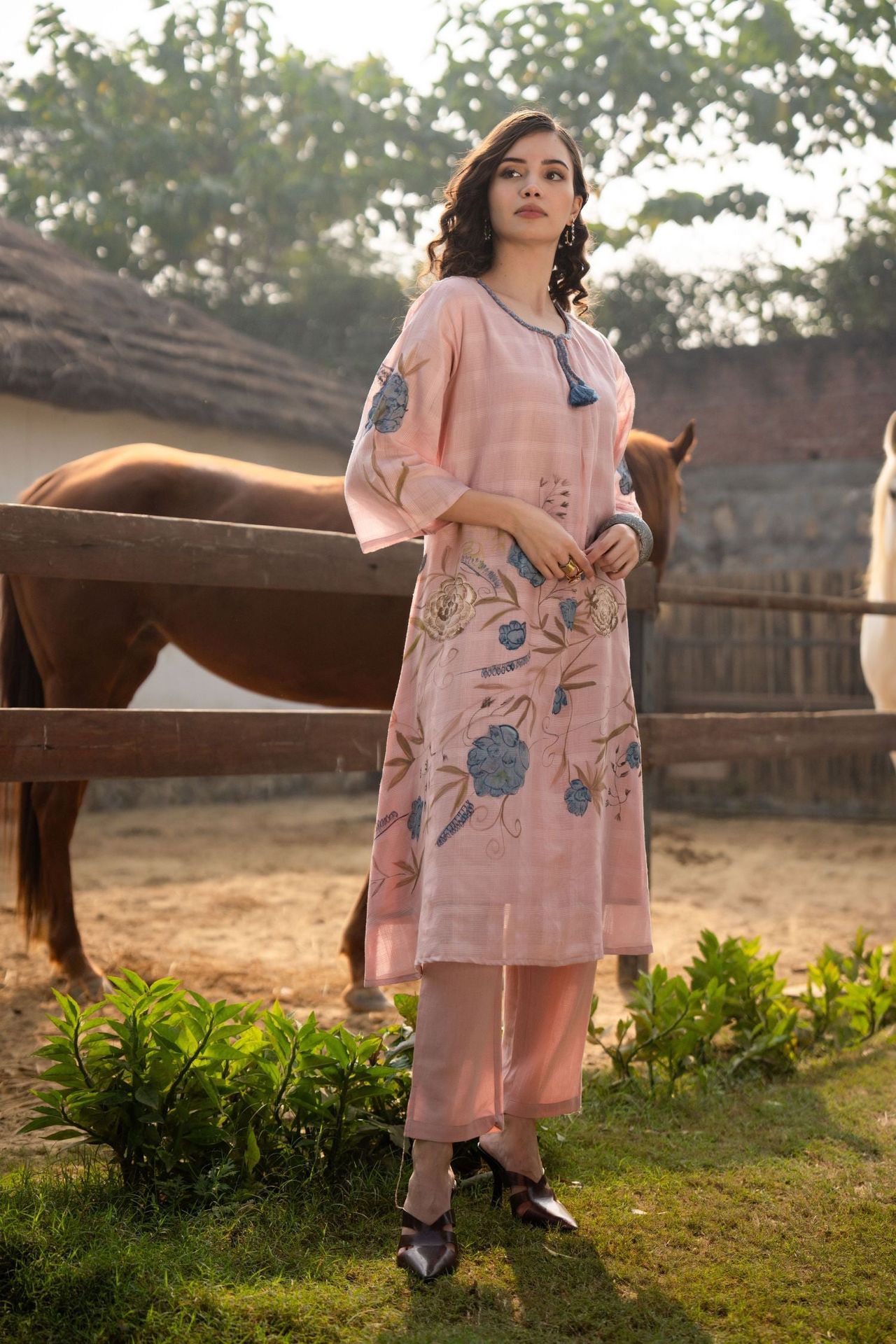 Pink Blossom Print Co-ord Set image 3