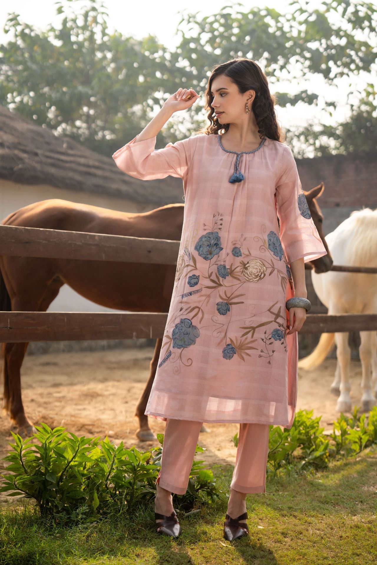 Pink Blossom Print Co-ord Set image 4