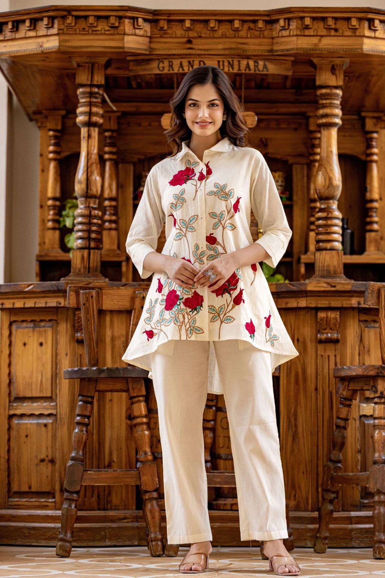 Floral Front Charm Co-ord Set image 2
