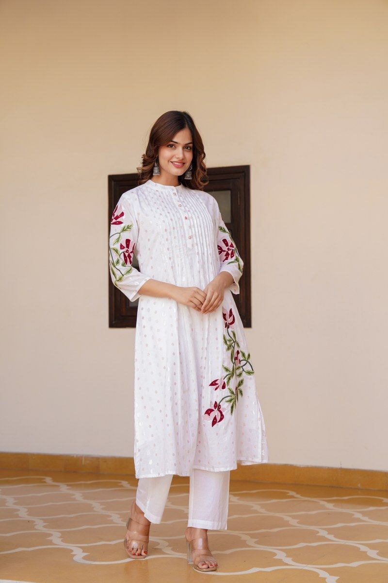 Floral Grace White Cord Set