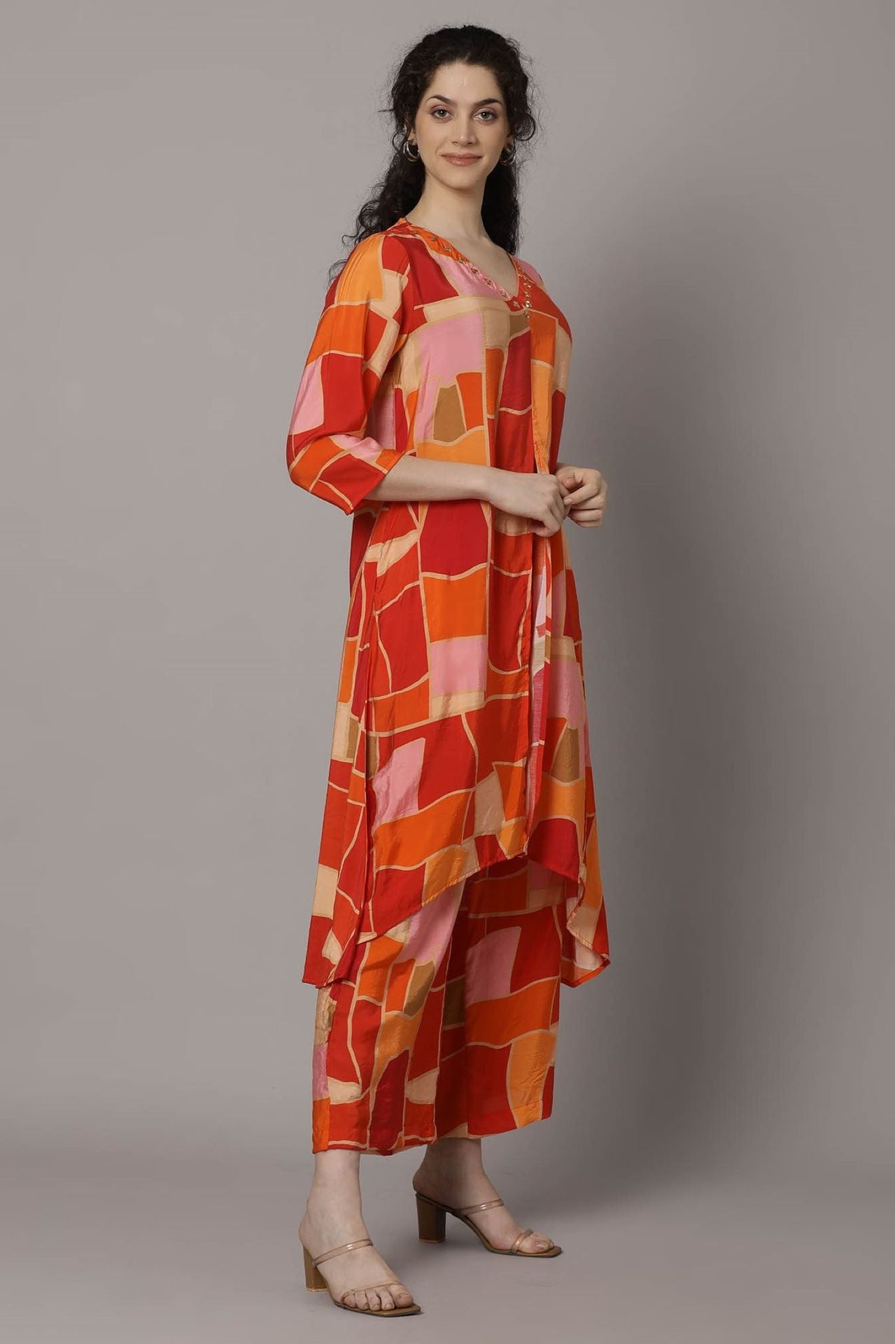 Orange Blaze High-low Cord Set image 3