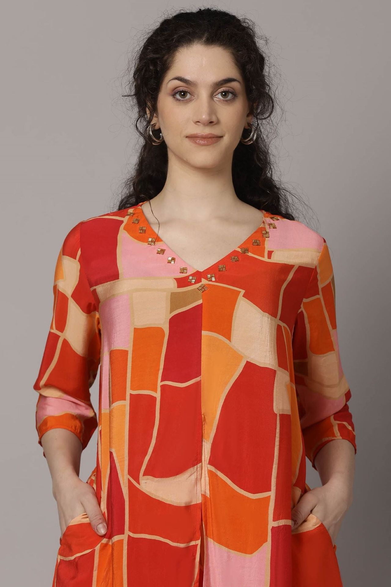 Orange Blaze High-low Cord Set image 4