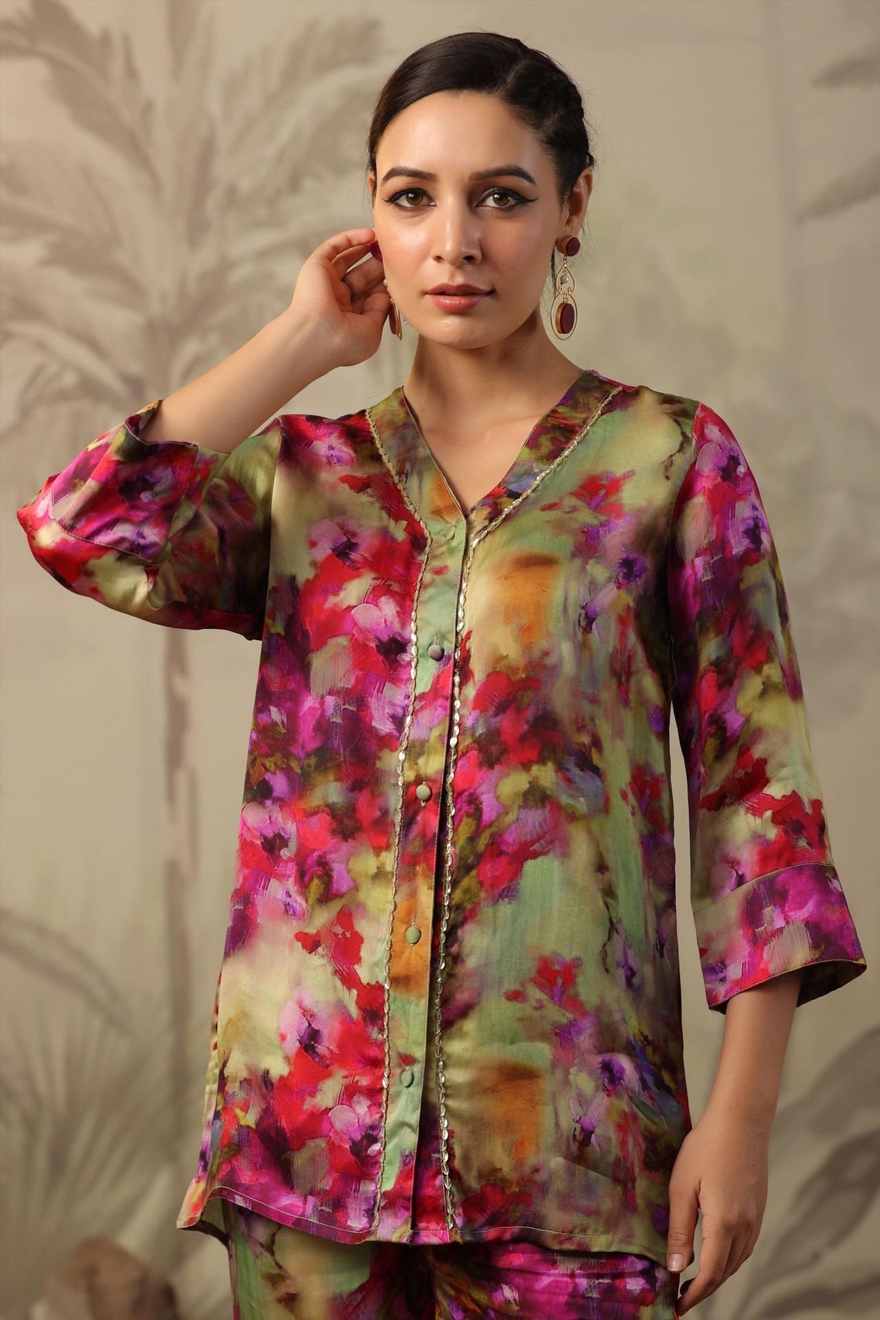 Garden Fresh Floral Green Co-ord Set image 2
