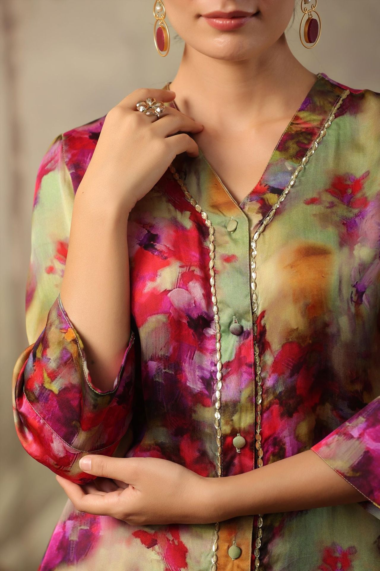 Garden Fresh Floral Green Co-ord Set image 3