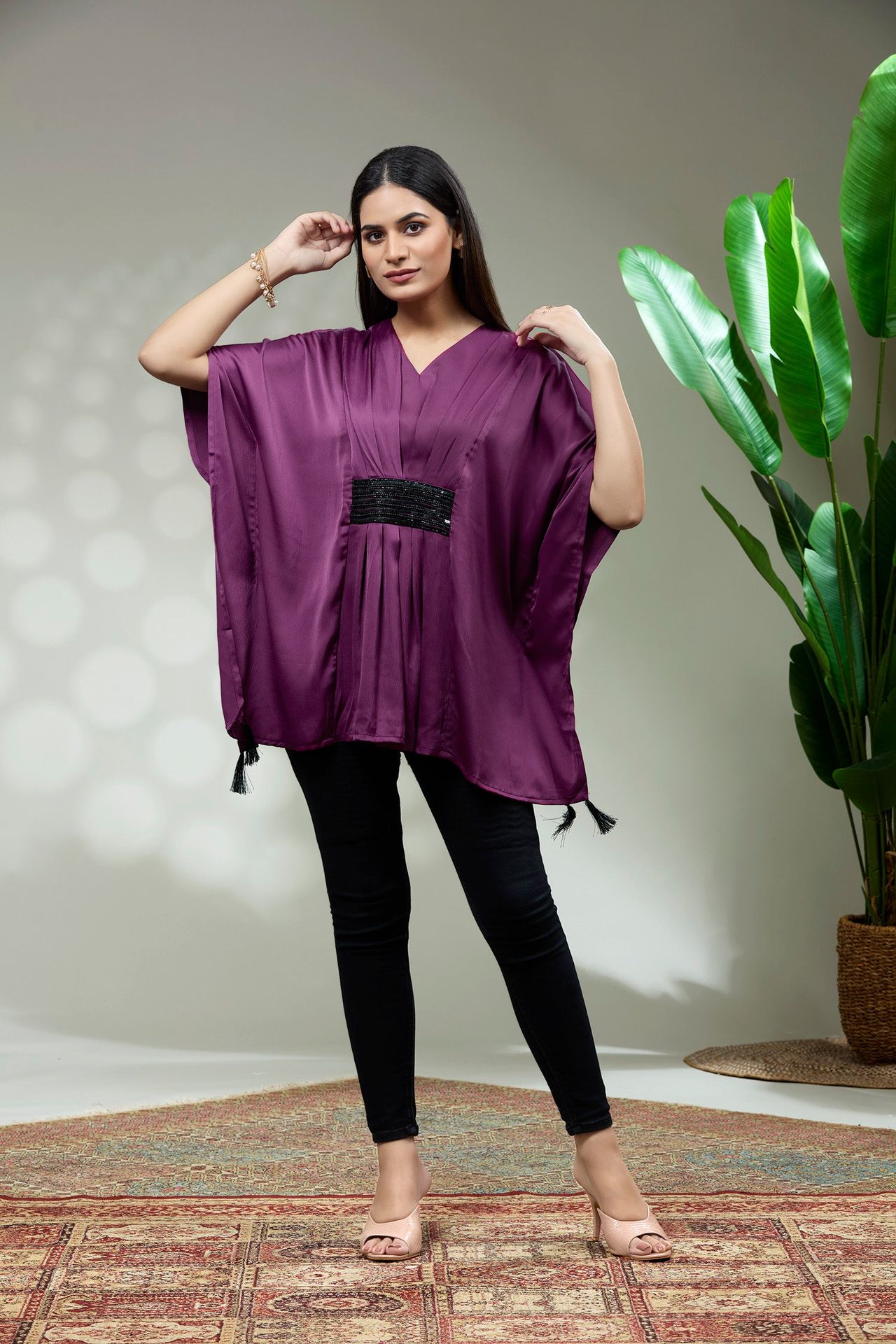 Kaftan Black Embriodery Brooch