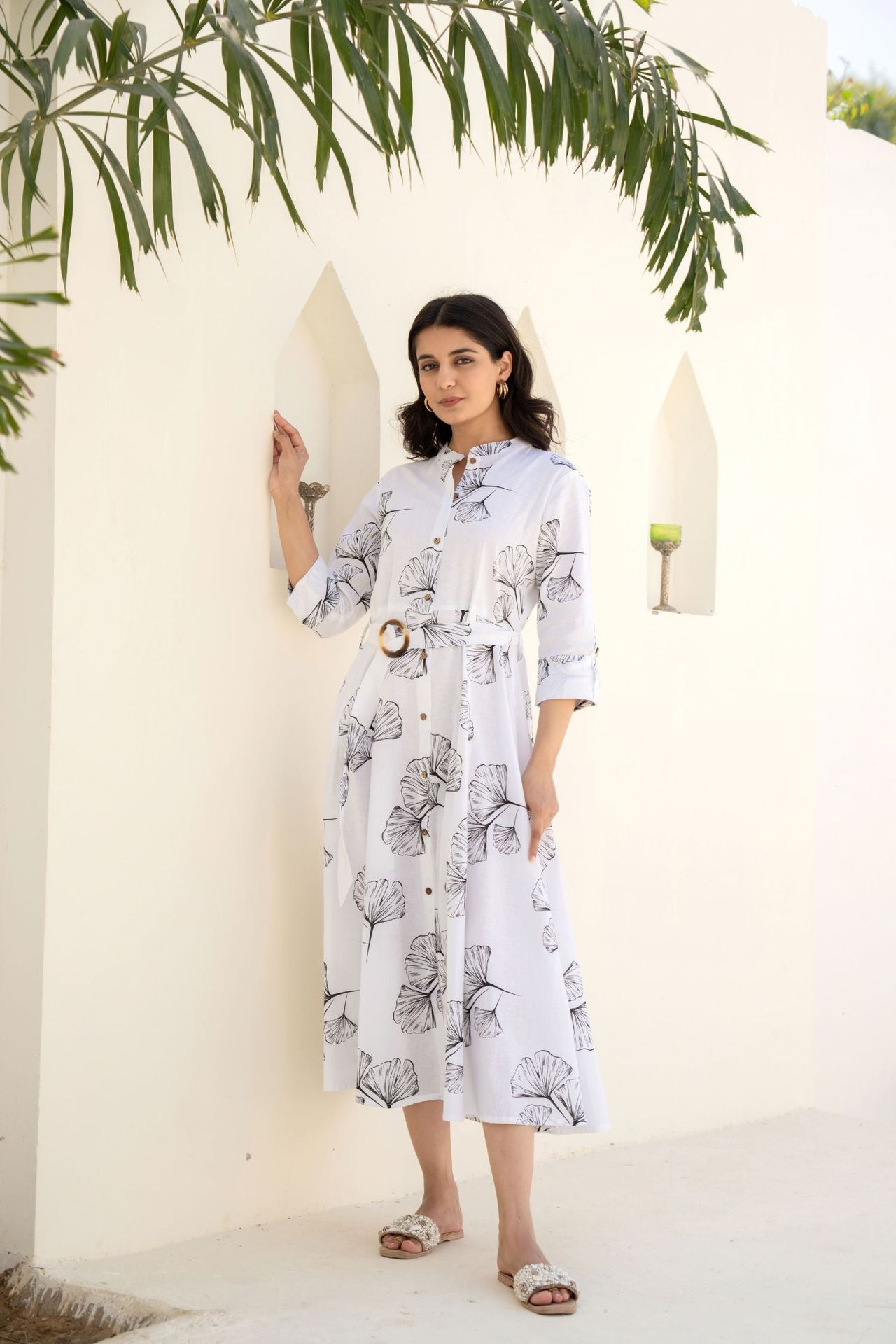 Symmetry Chic White Dress