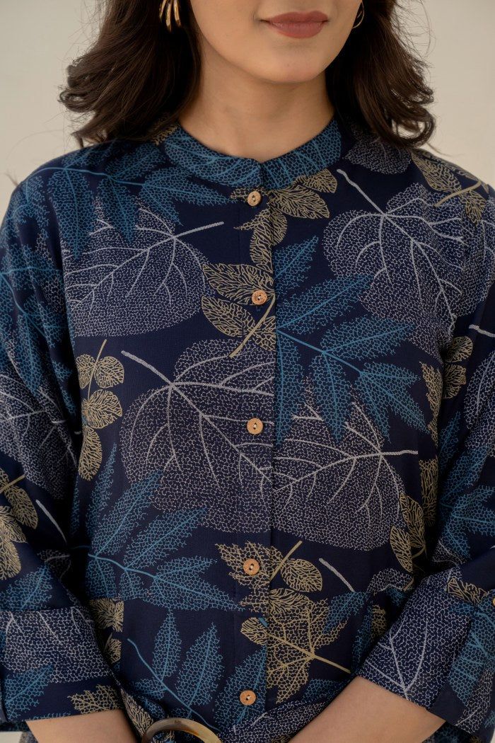 Blue Haven Belted Button Dress image 4