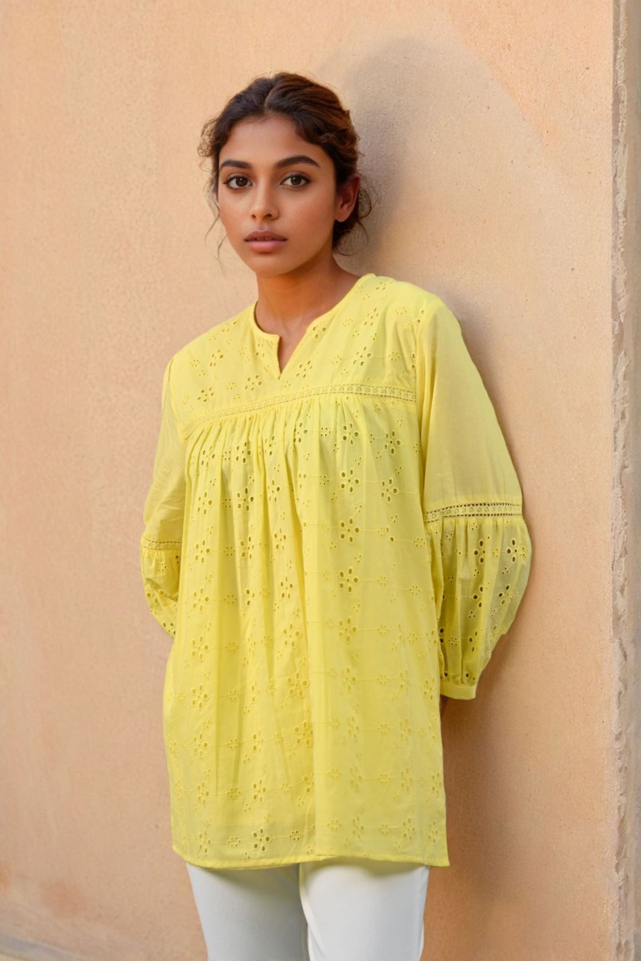 Sunny Radiance Yellow Top For Warm Weather Style