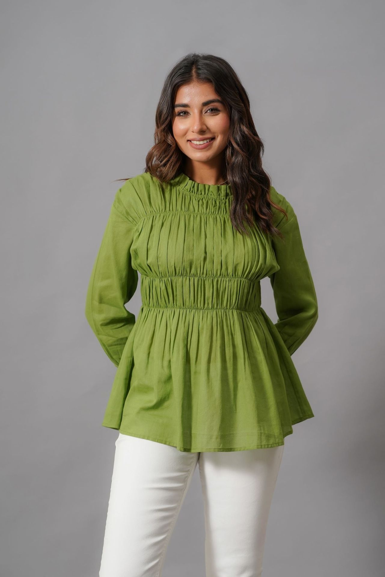 Fresh Green Comfort Cotton Top