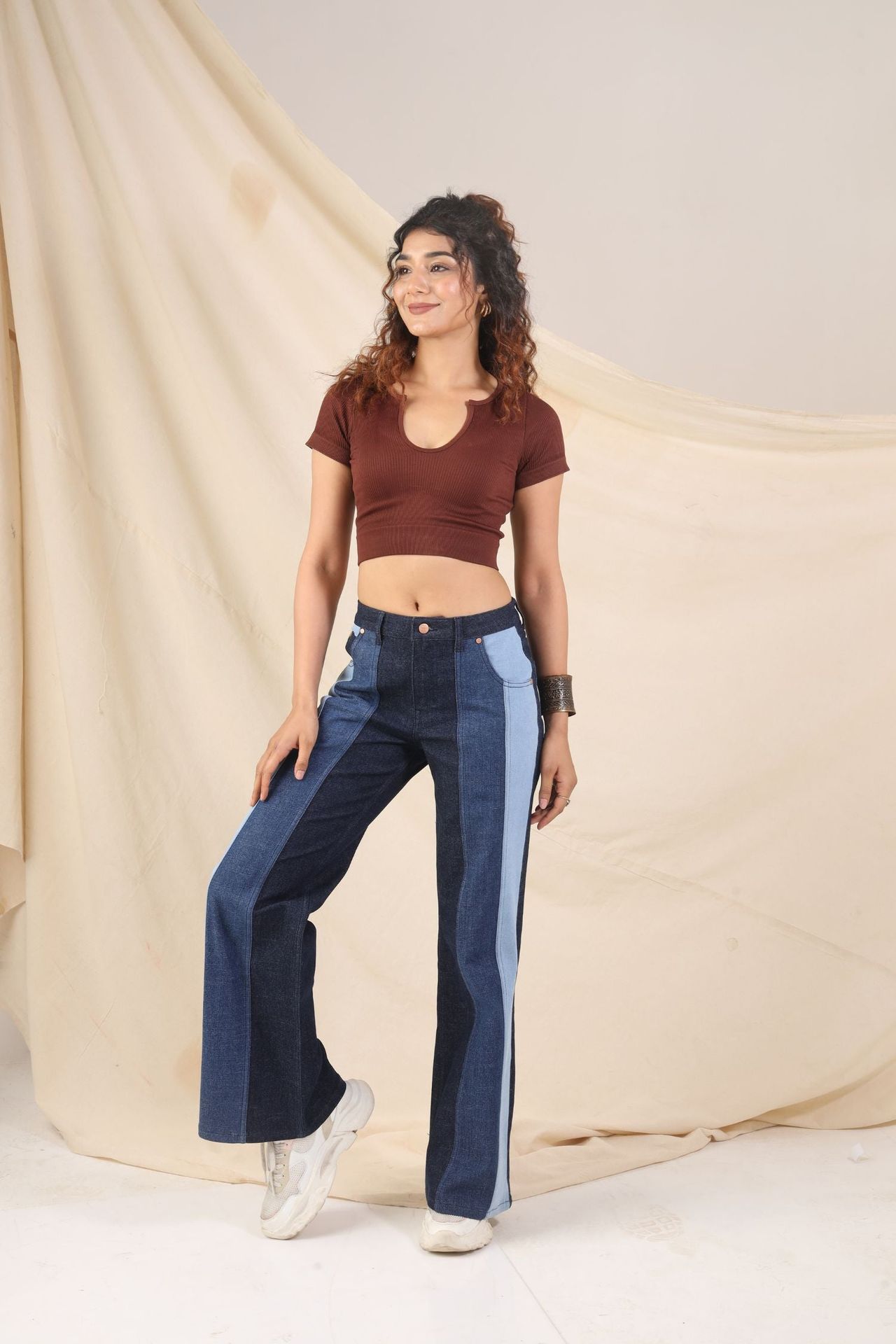 Relaxed Fit Wide Leg Denim