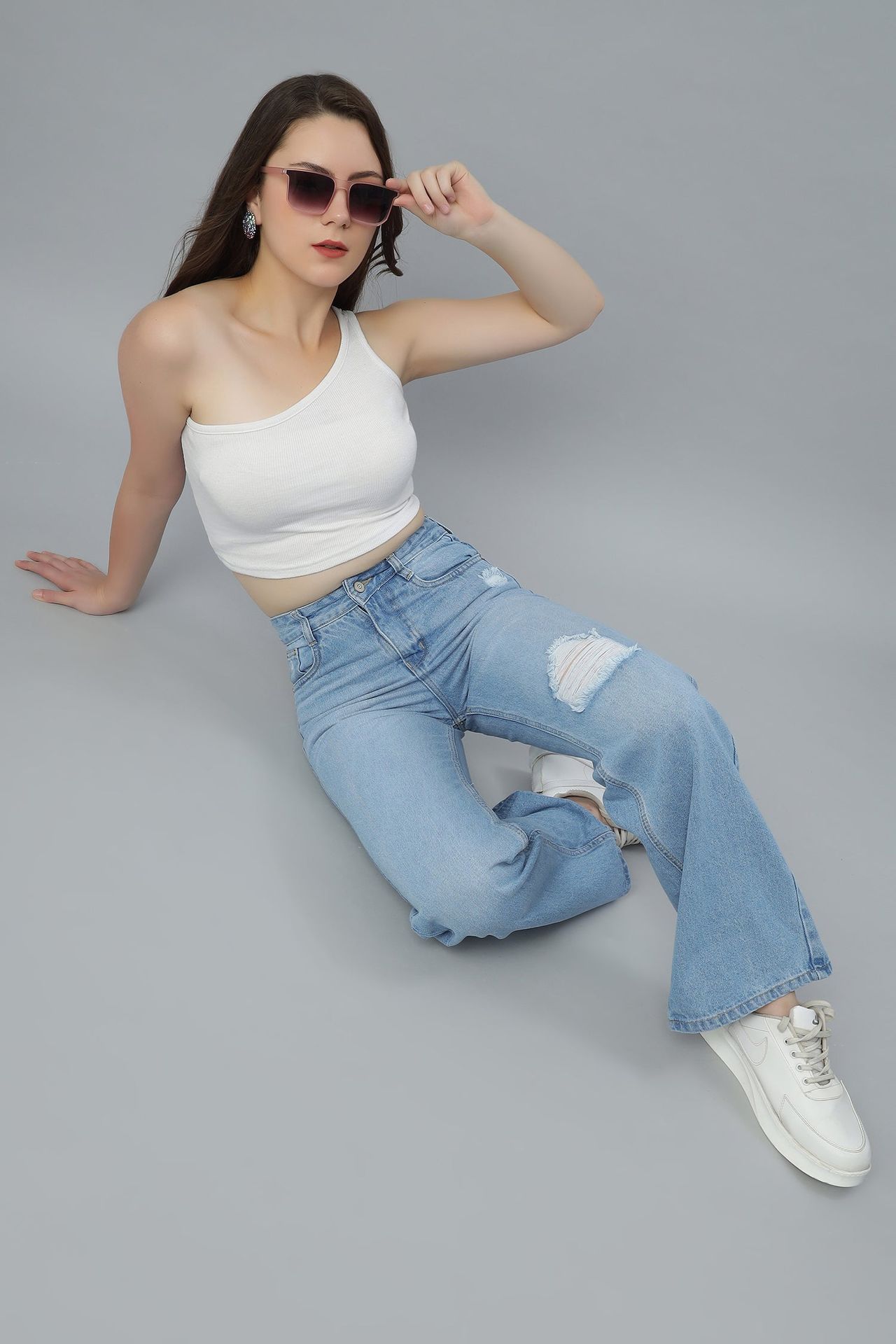 Side Ripped Street Denim