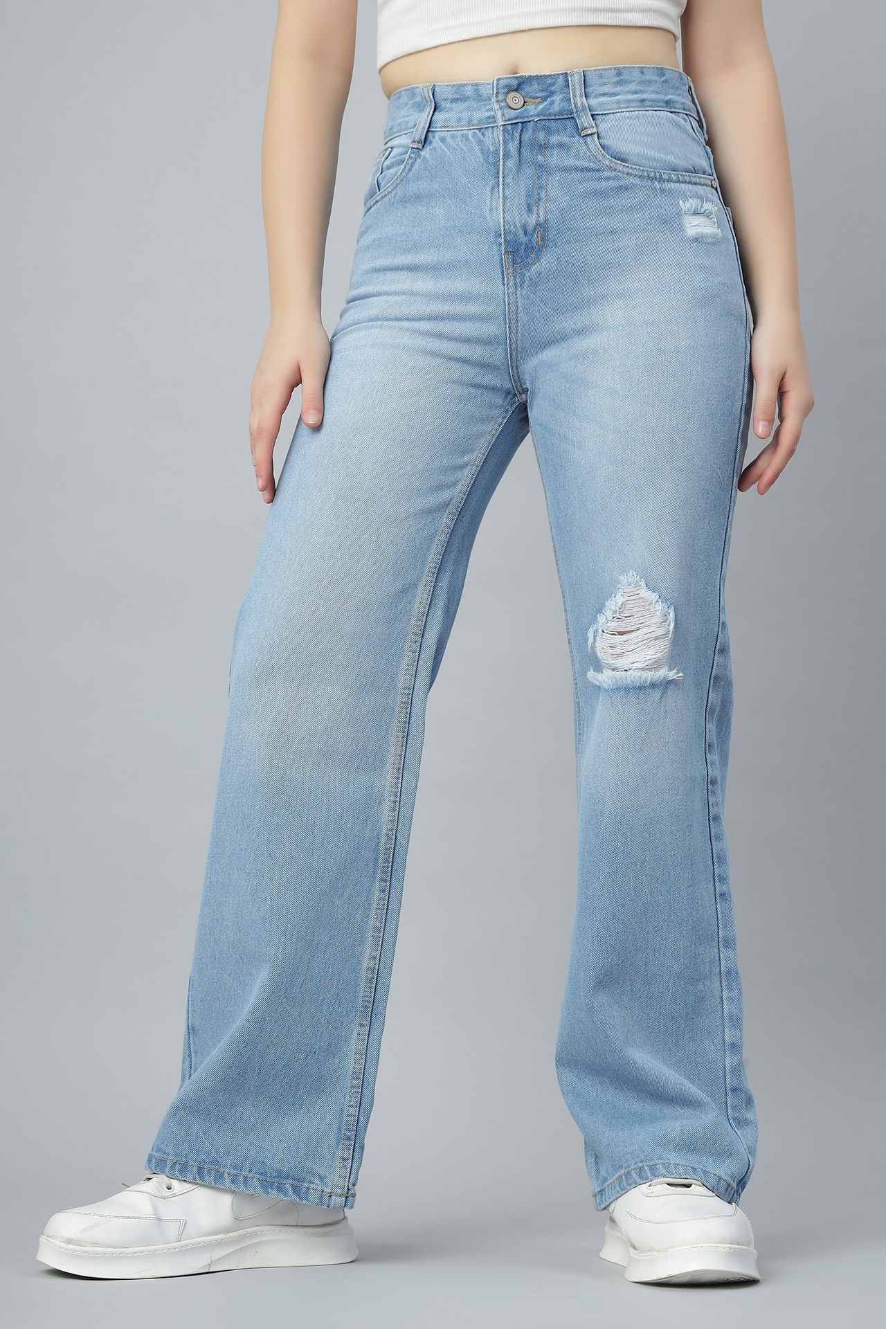 Side Ripped Street Denim image 2